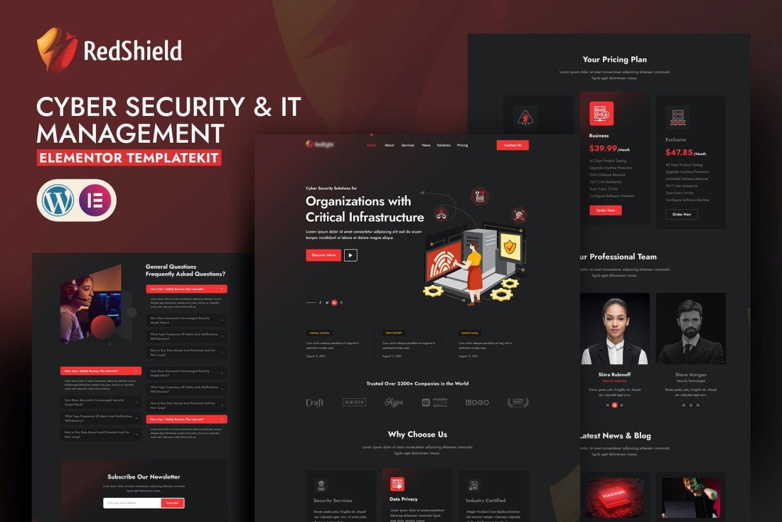 RedShield Cyber Security & IT Management Template Kit