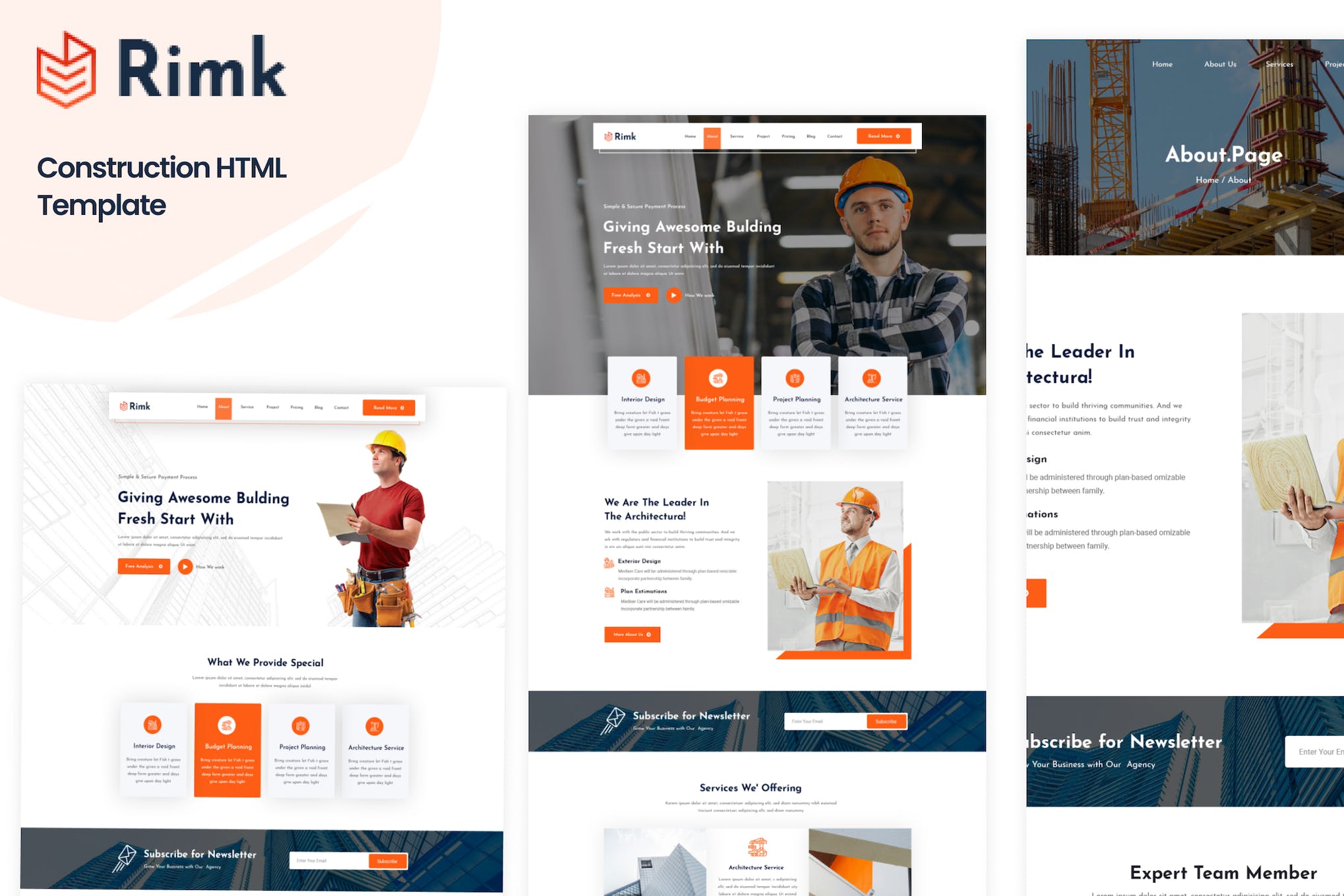 Rimk- Construction HTML Template