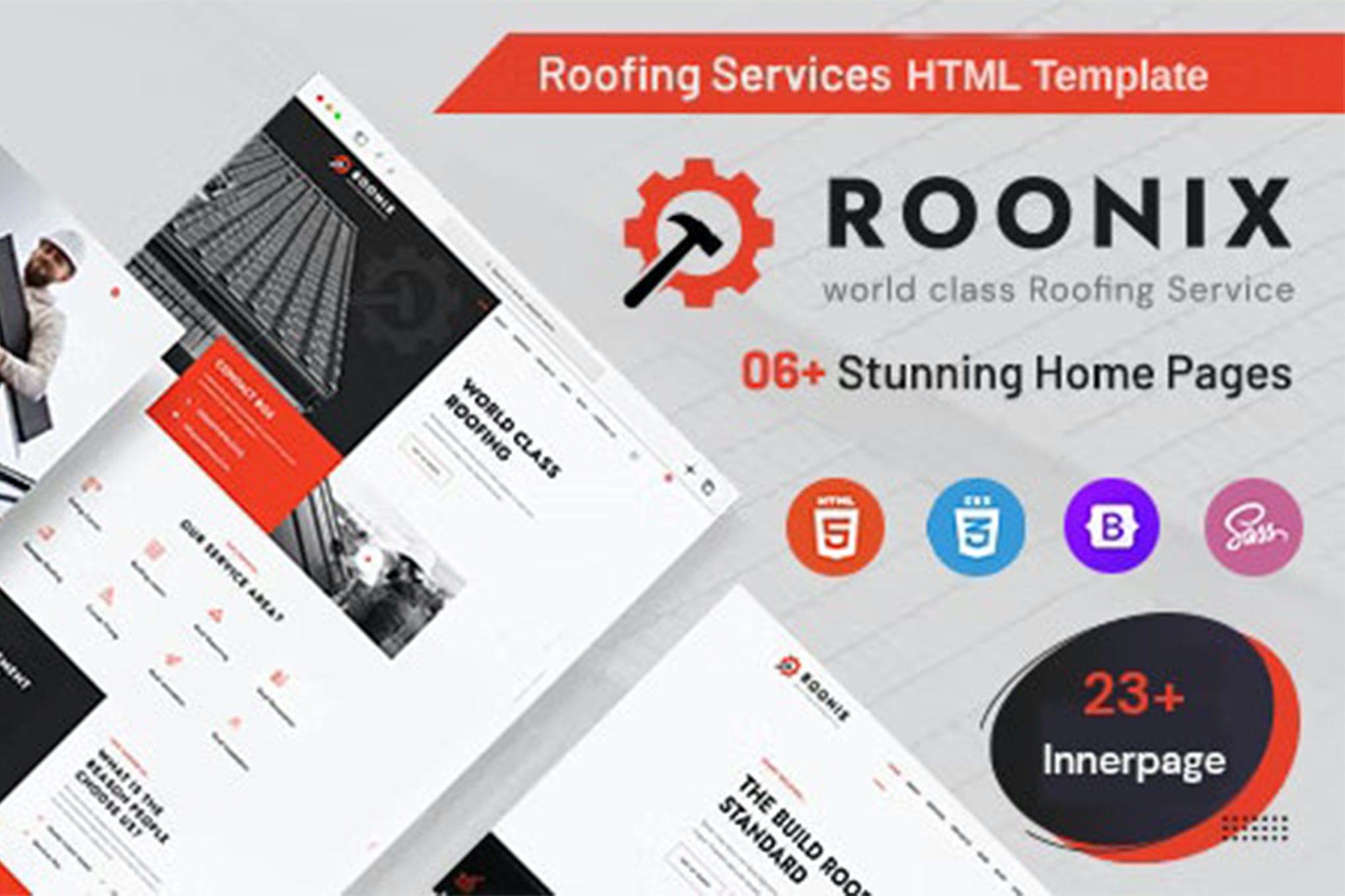 Roonix – Roofing Services HTML Template