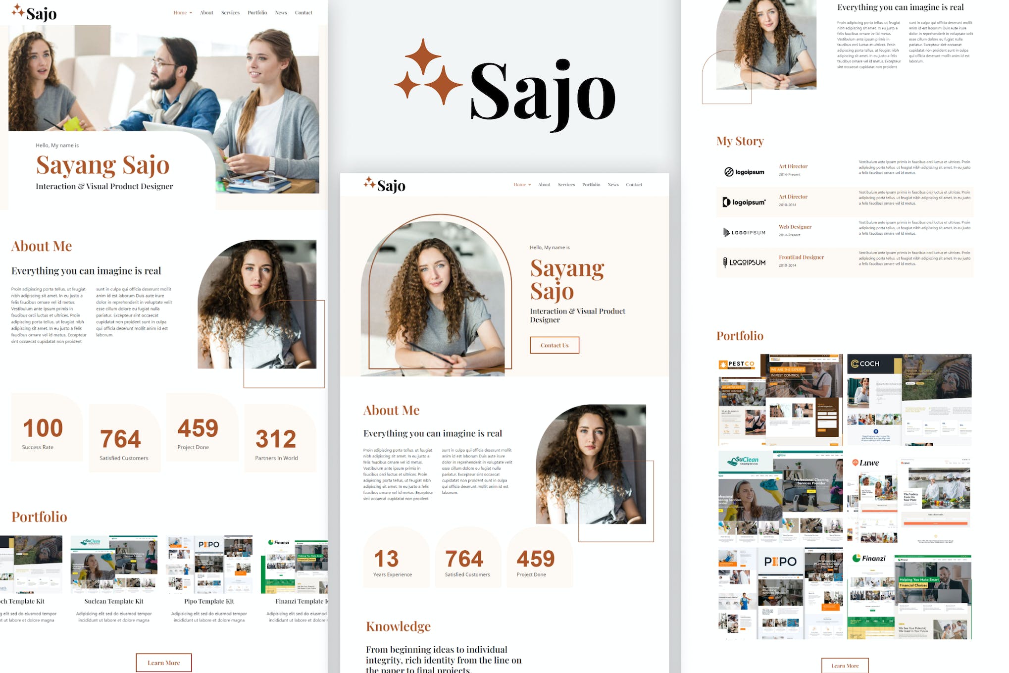 Sajo – Personal Portfolio Elementor Template Kit