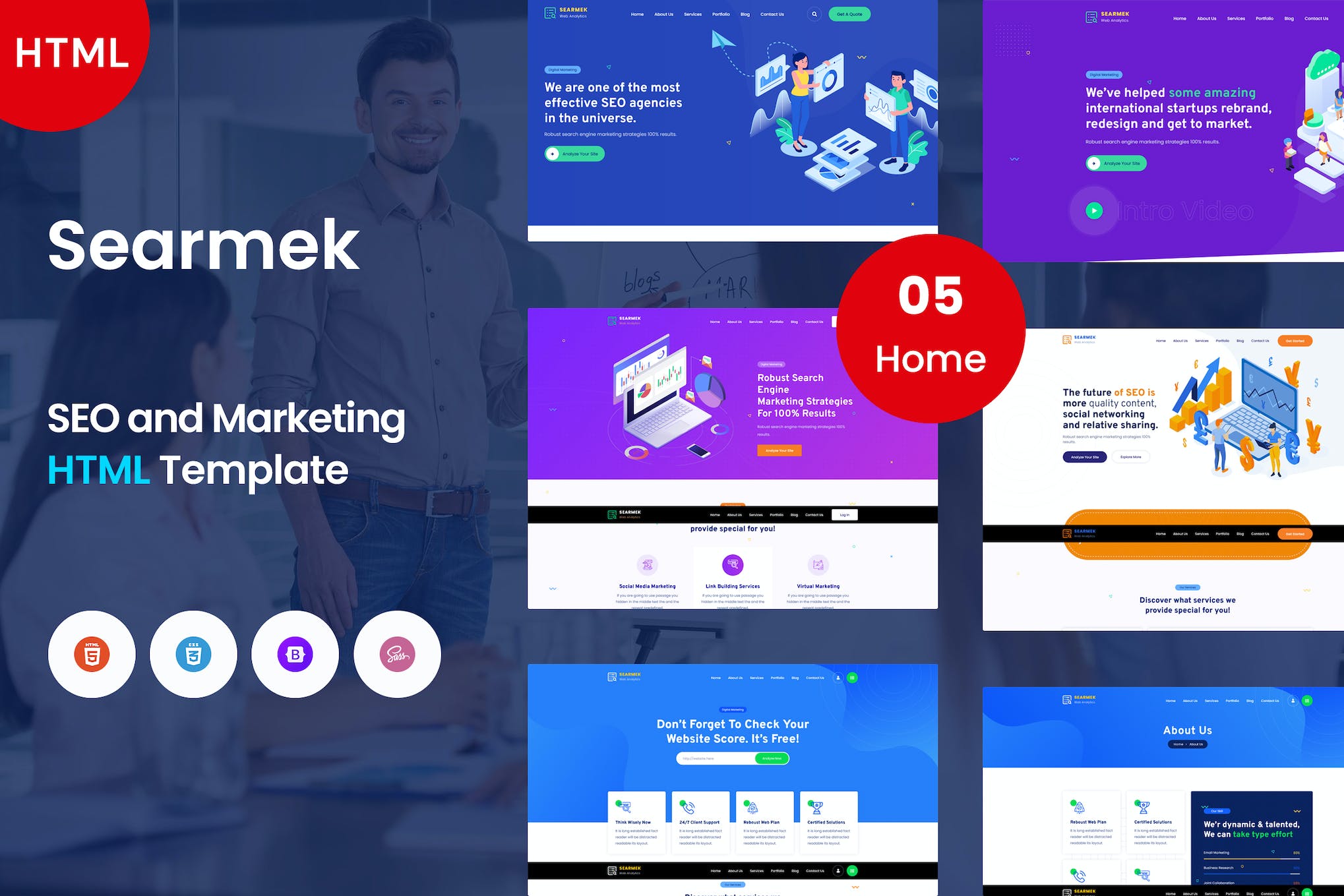 Searmek – SEO and Marketing Template