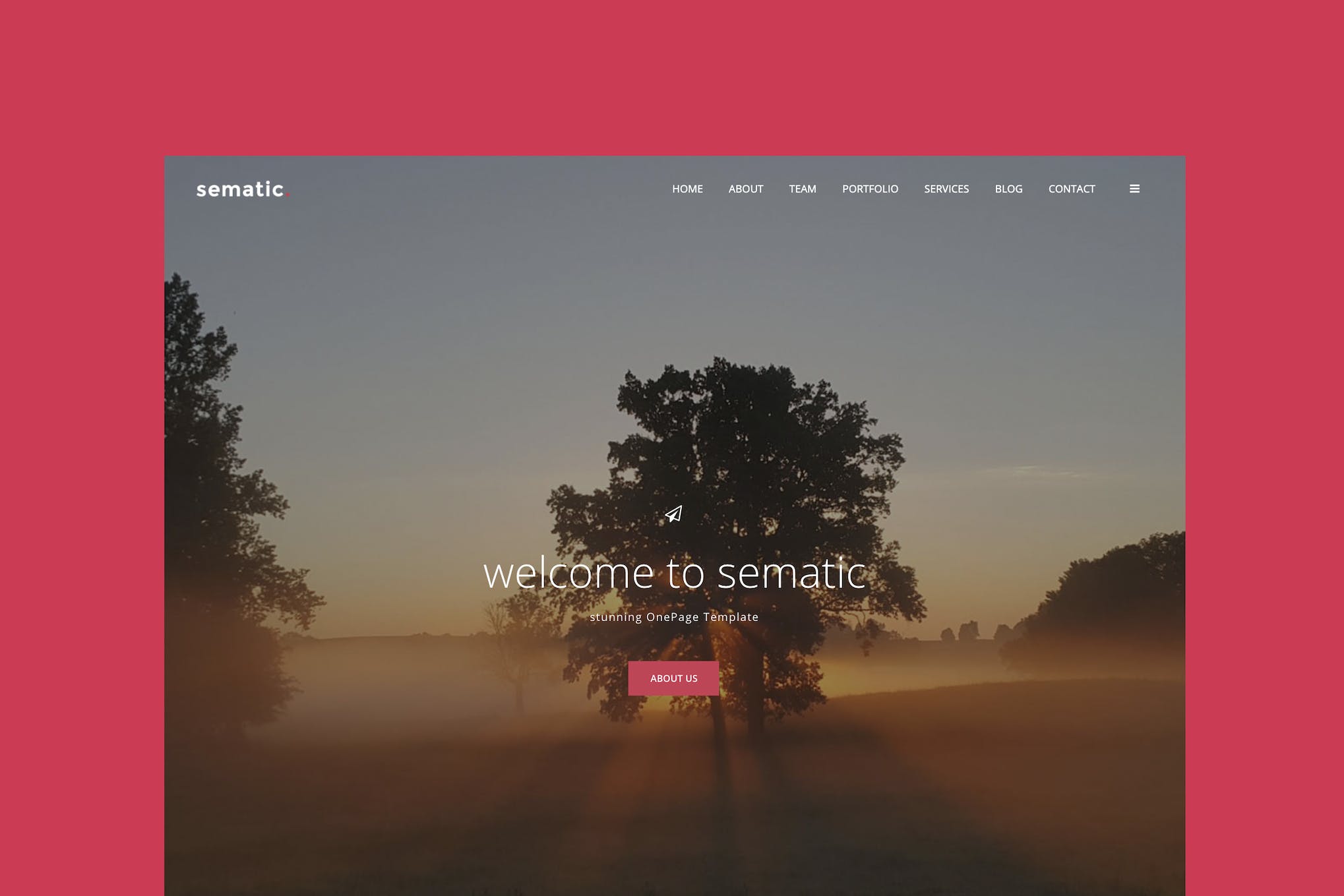 Sematic – One Page HTML5 Template