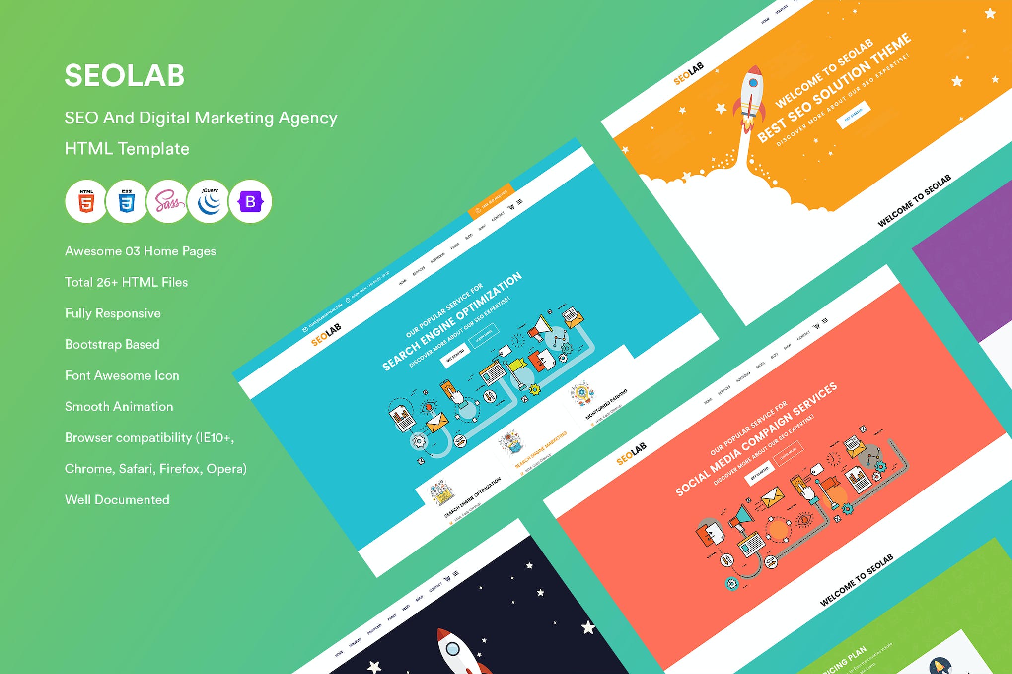 SEO & Digital Marketing Agency HTML Template