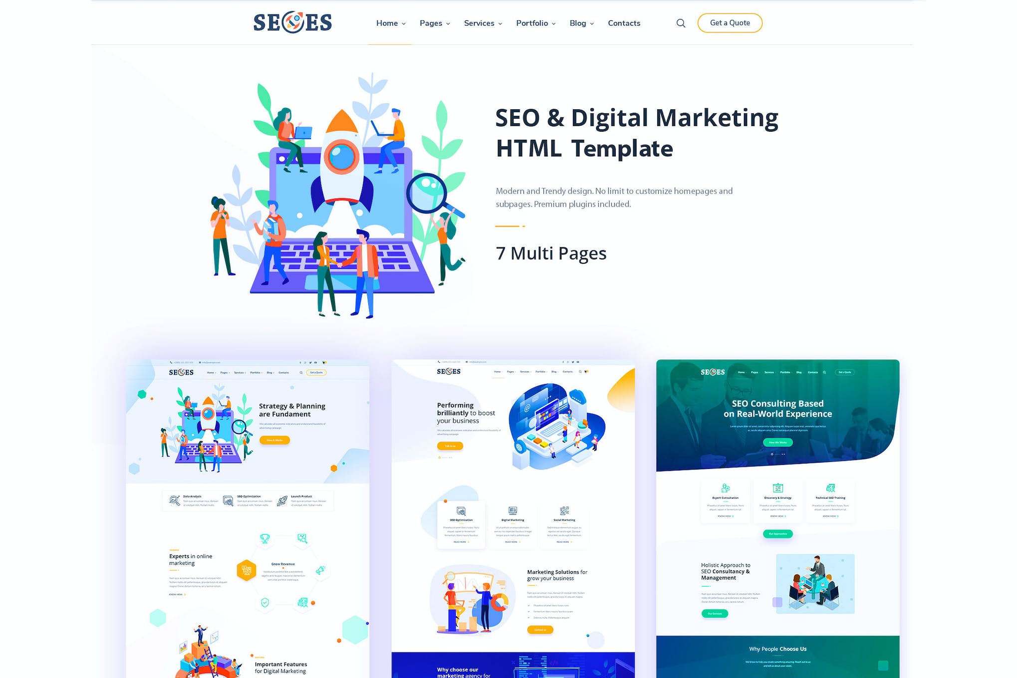 SeOes Marketing Agency HTML Template