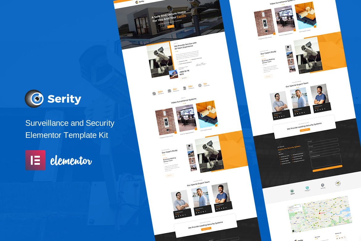 Serity – CCTV & Security Cameras Elementor Template Kit