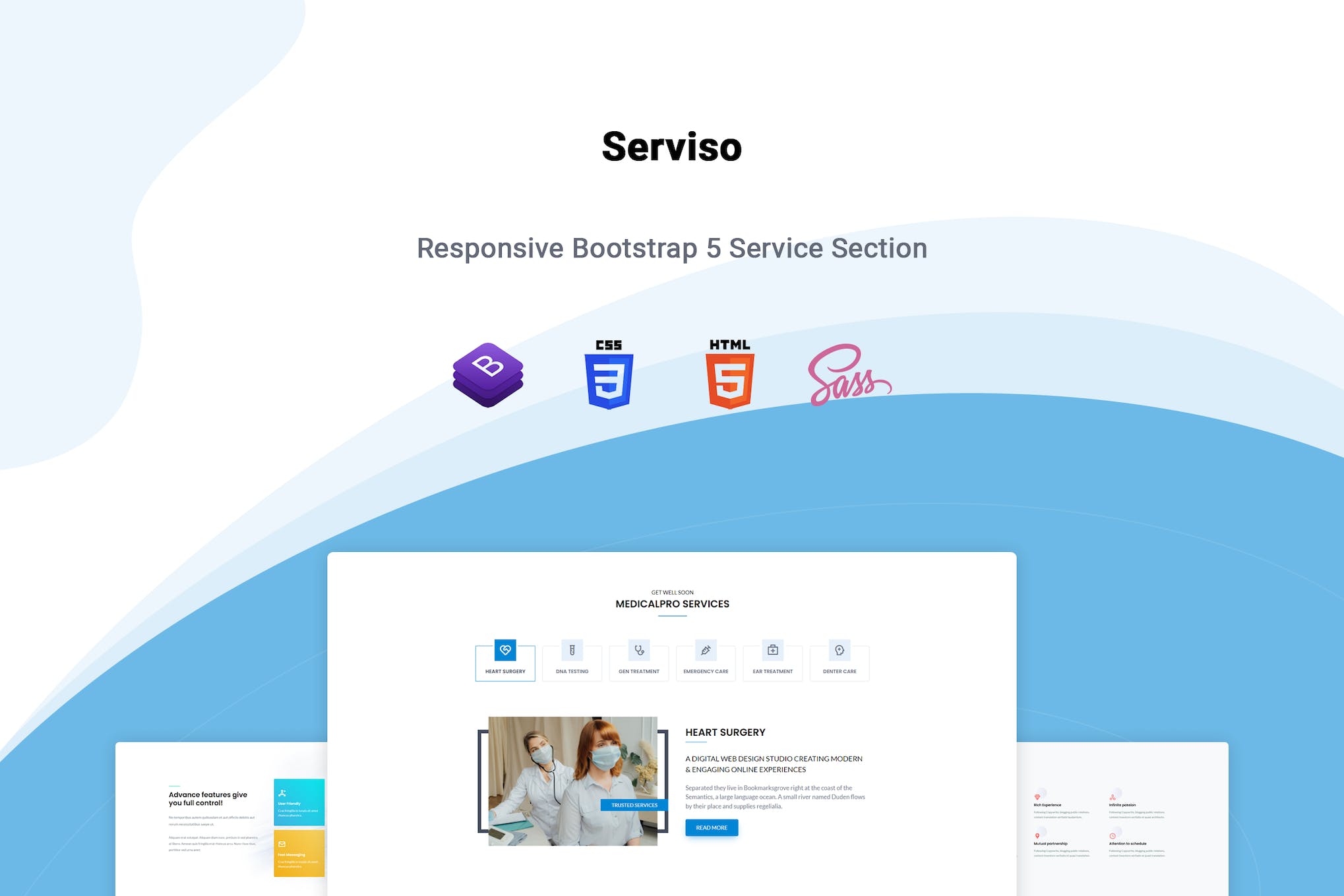 Serviso – Creative Service Section Template