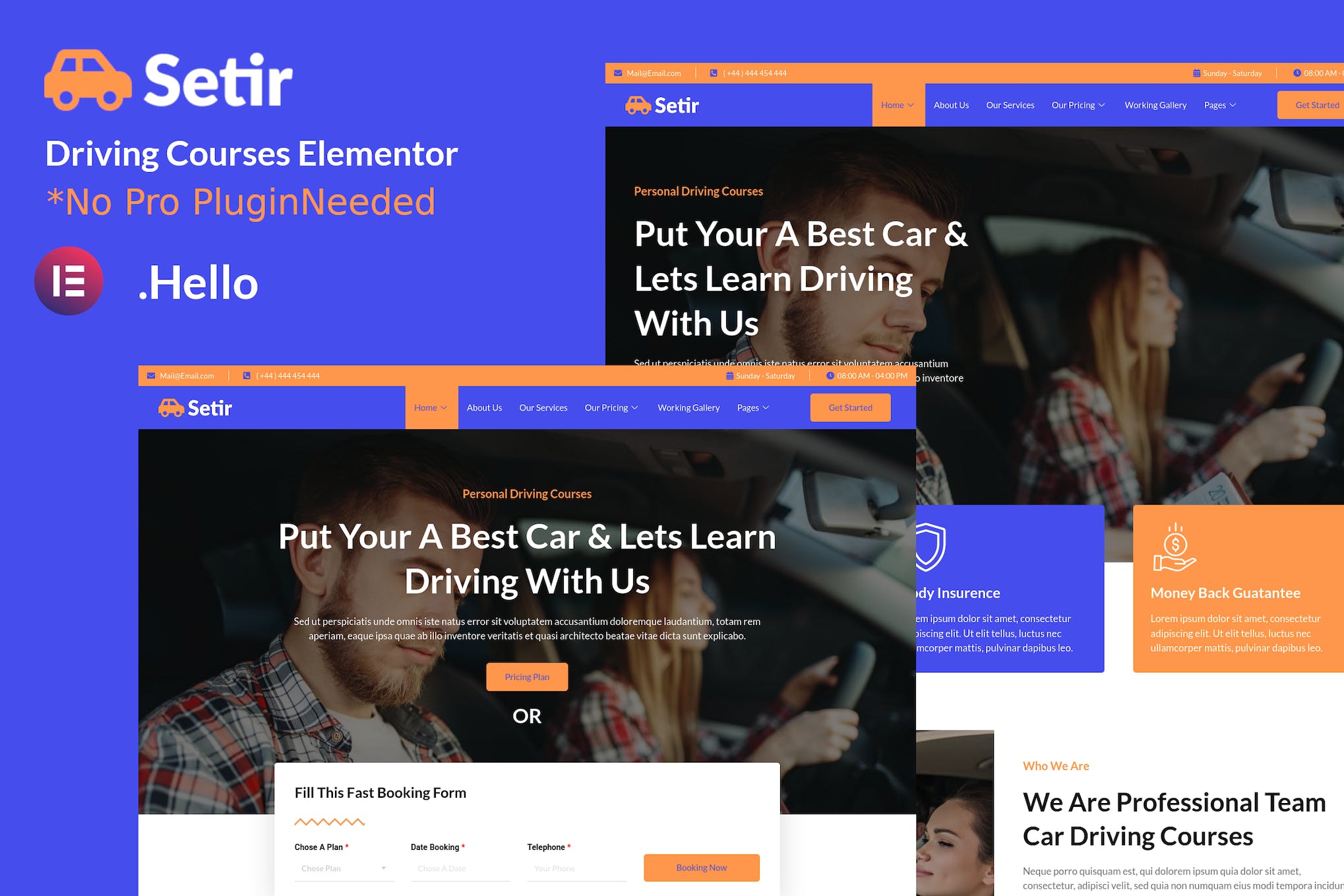 Setir – Driving Courses Elementor Template Kit