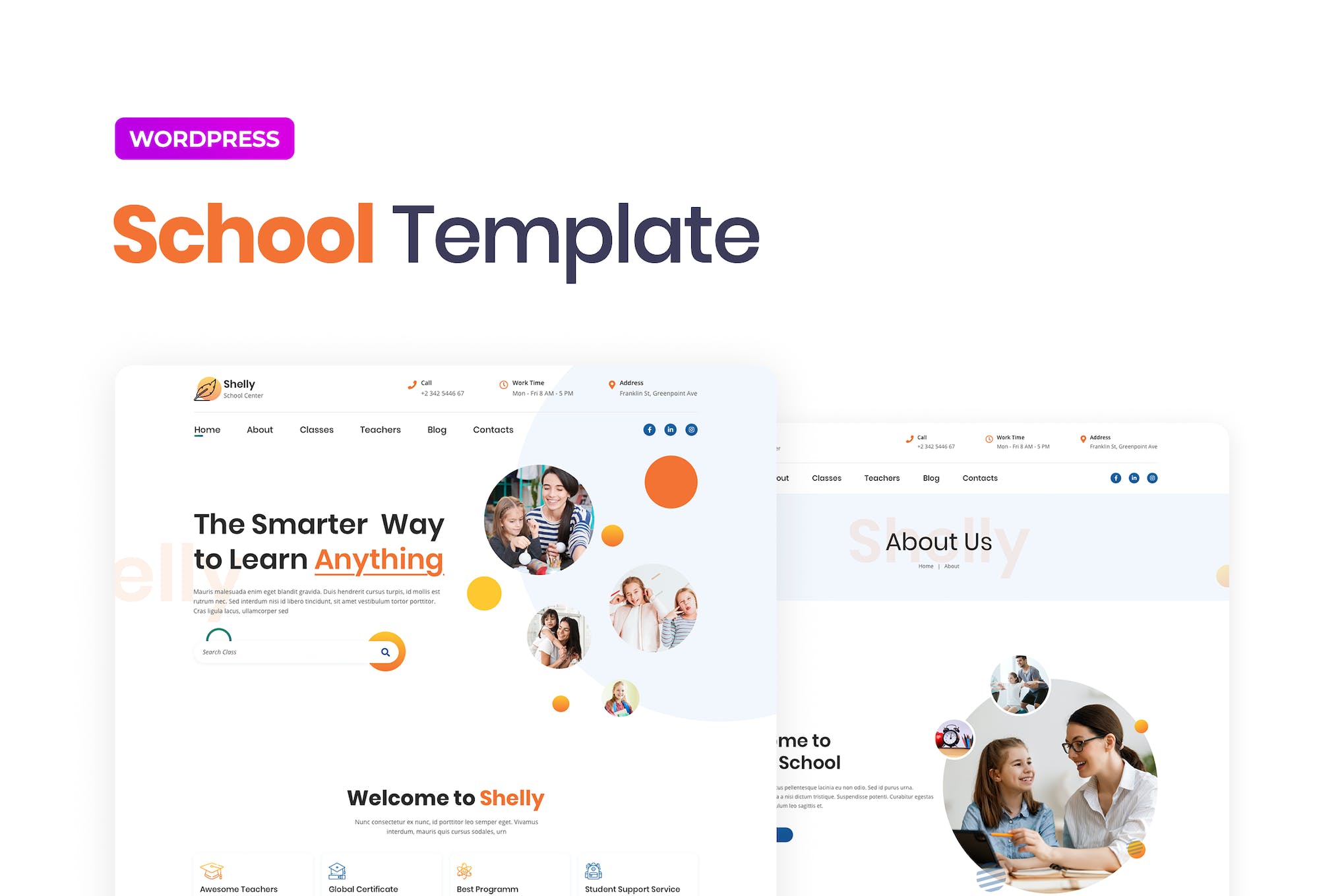 Shelly – School Template Kit for Elementor