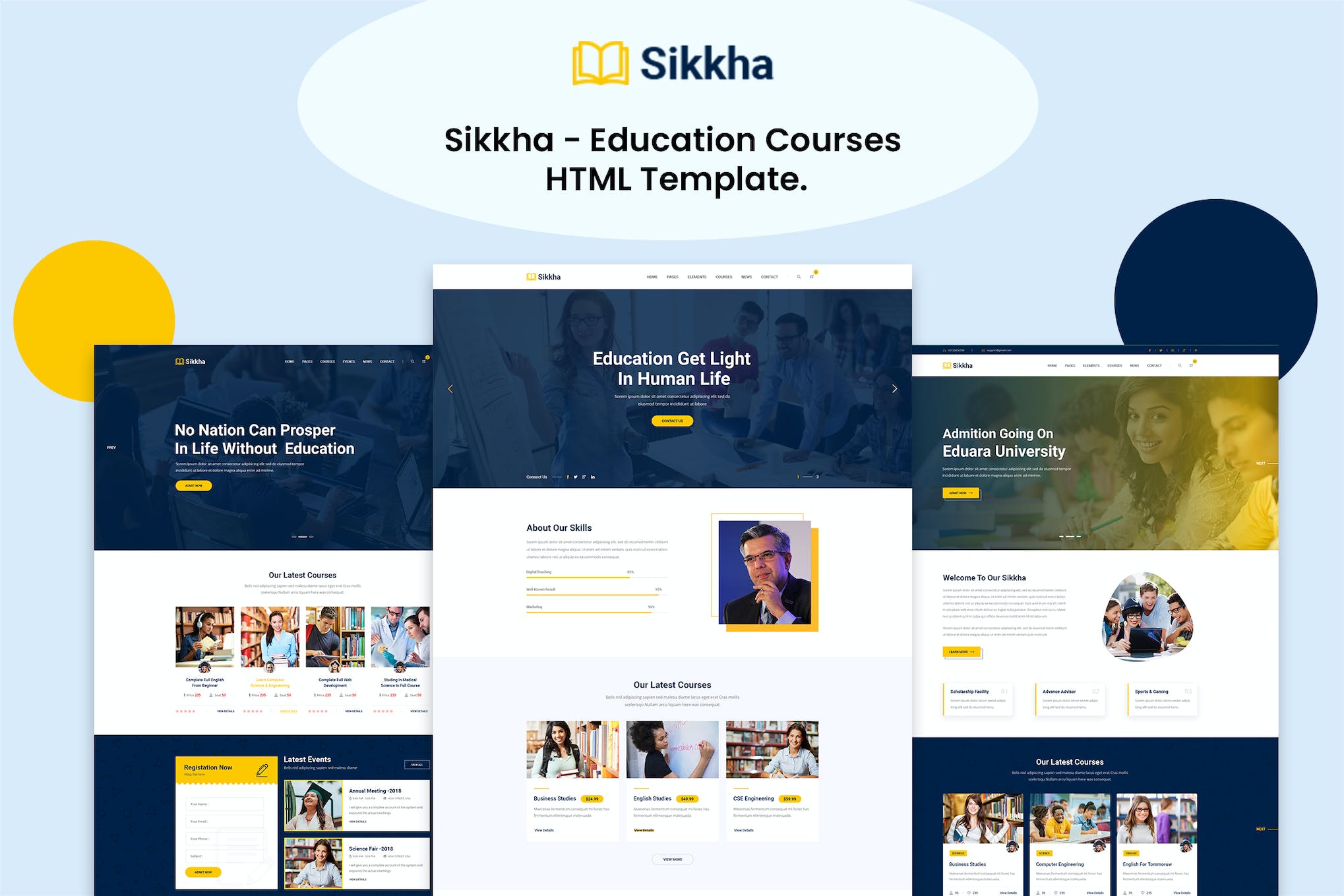 Sikkha – Education HTML Template