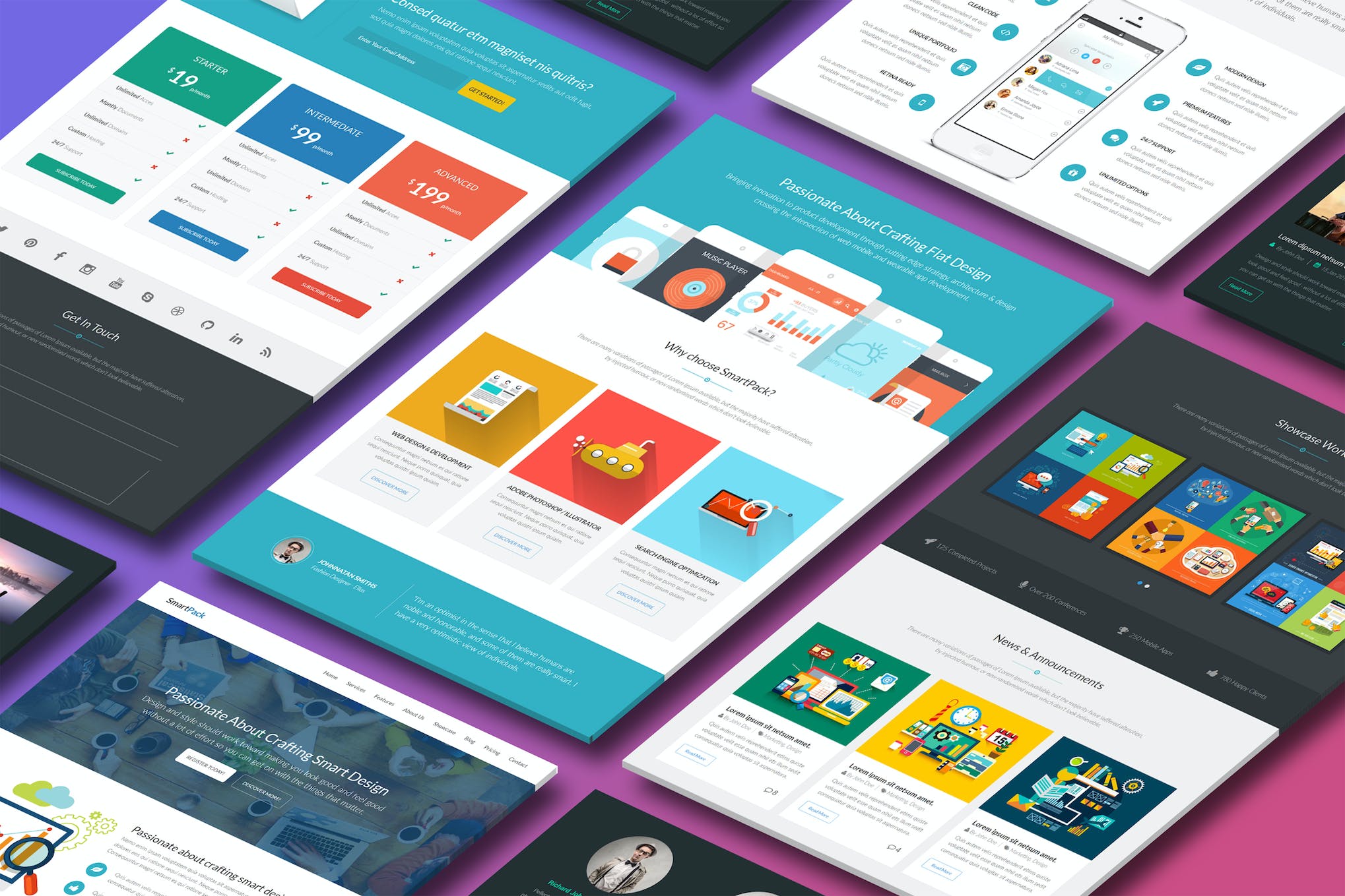 SmartPack – HTML Template With Page Builder