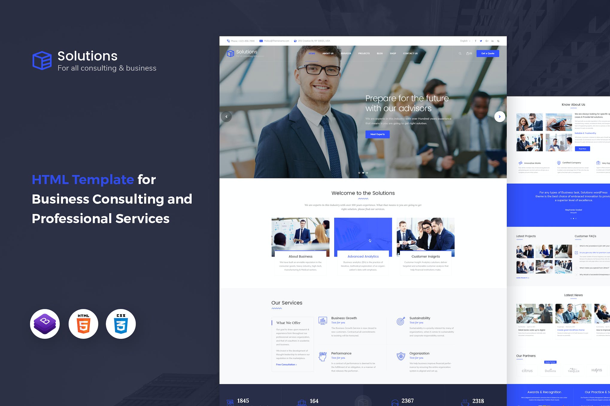 Solutions – Business Consulting HTML Template