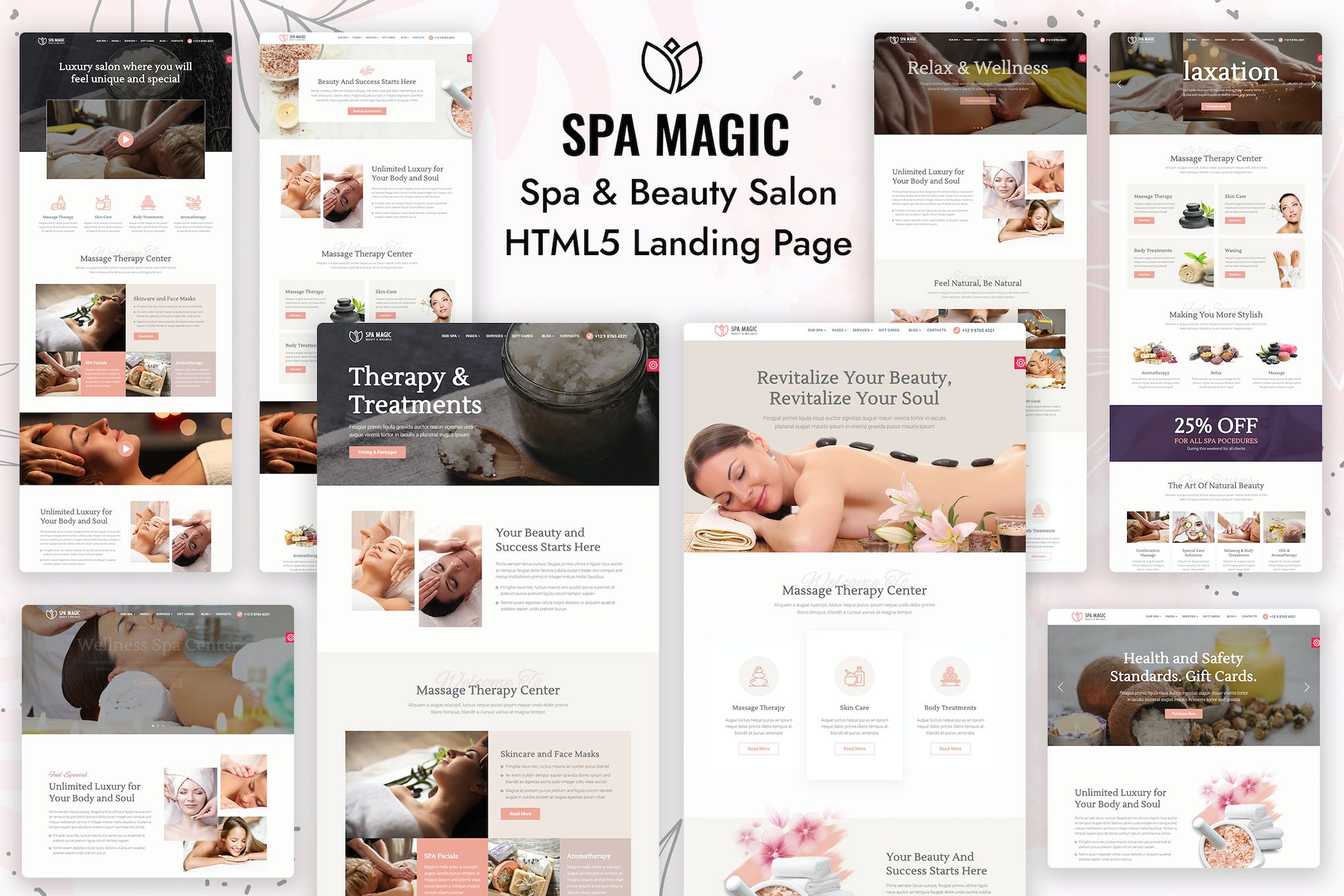 SpaMagic – Beauty Spa Salon Wellness Center HTML