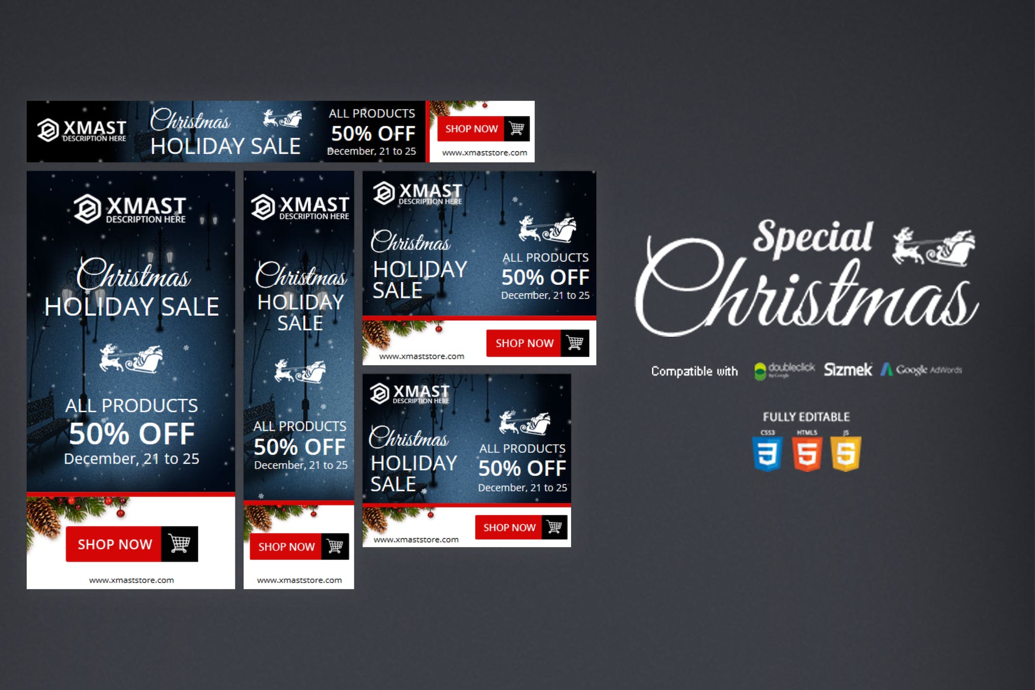 Special Christmas HTML5 Banner