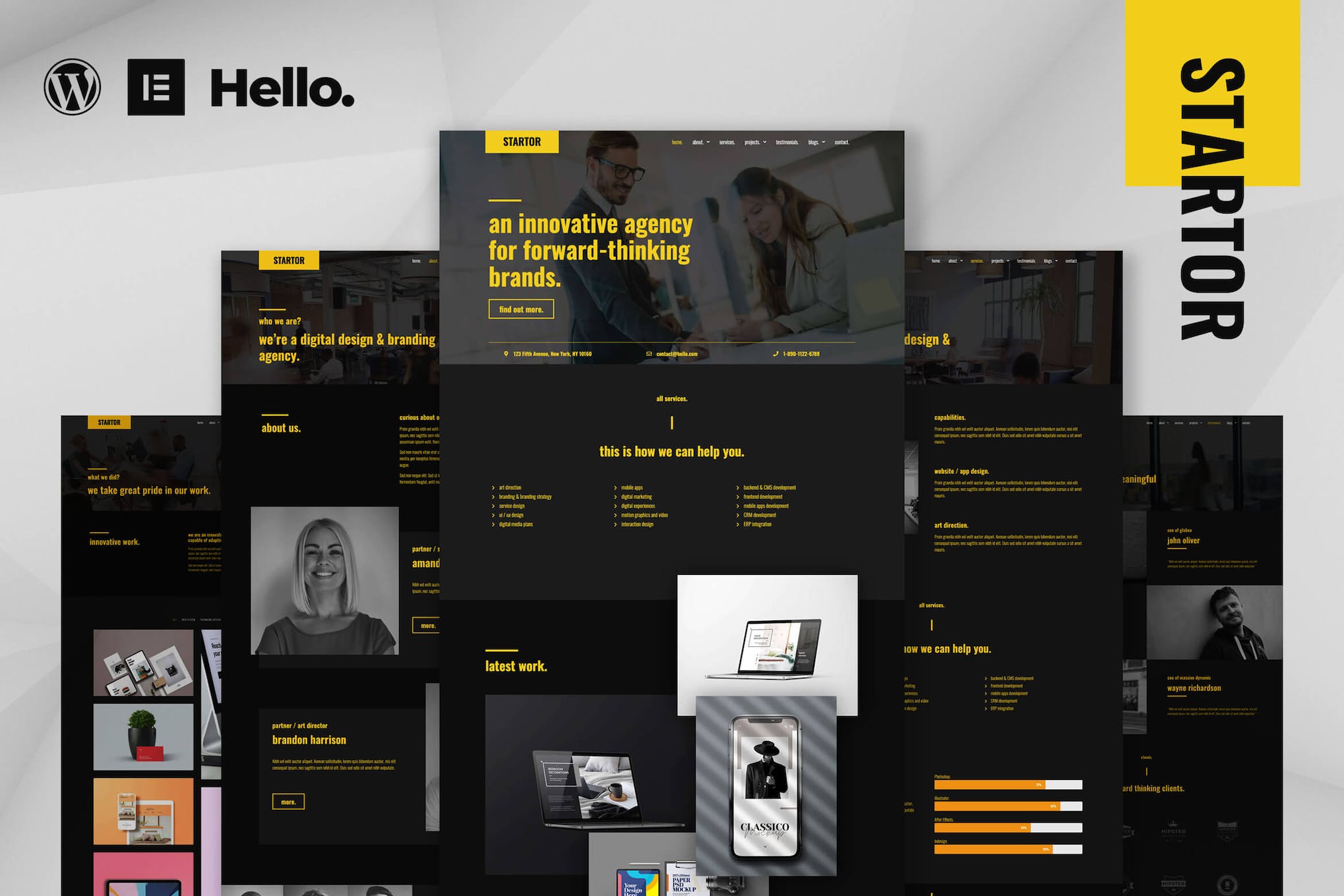 STARTOR – Agency & Company Elementor Template Kit