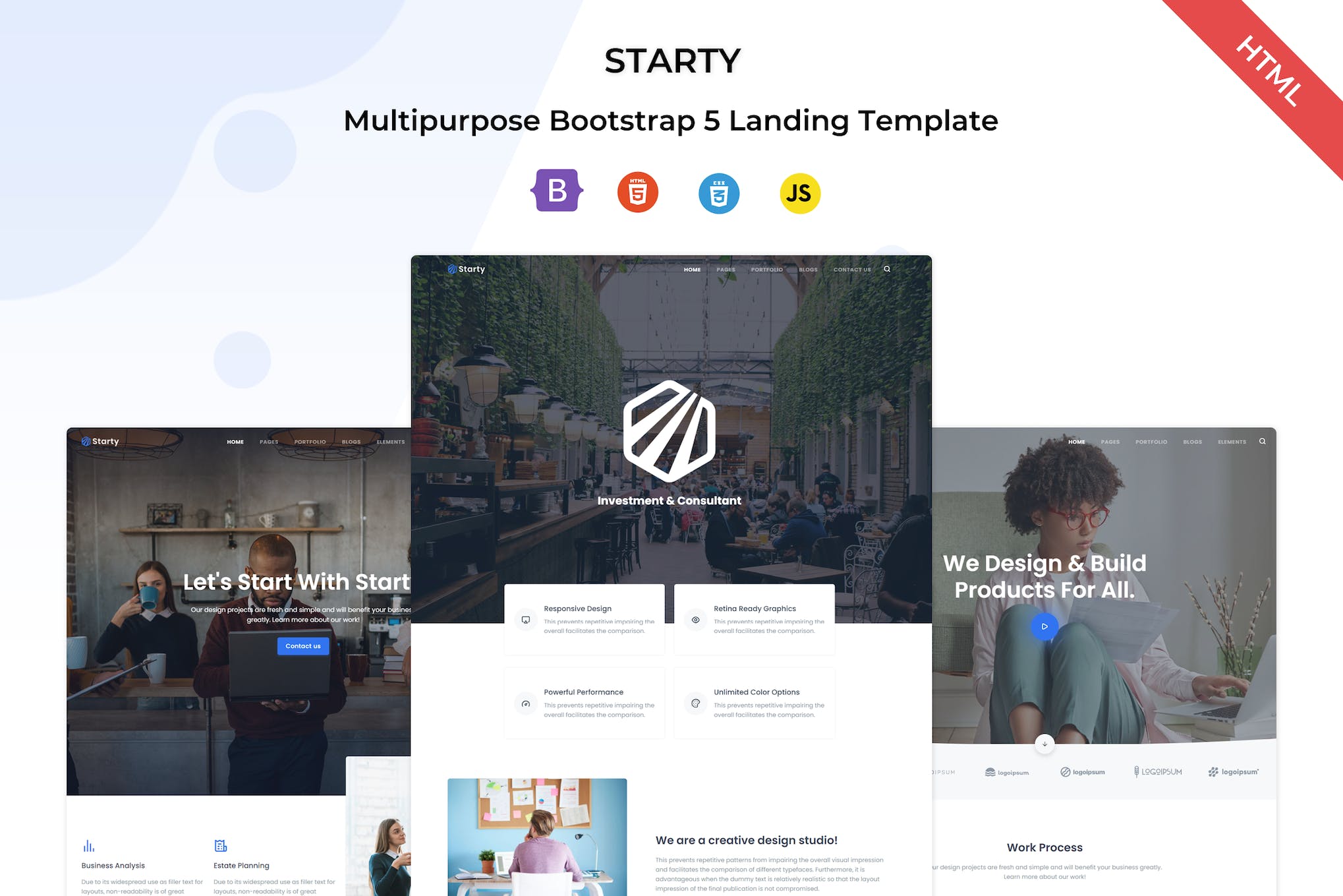 Starty – Multipurpose Bootstrap 5 Landing Template