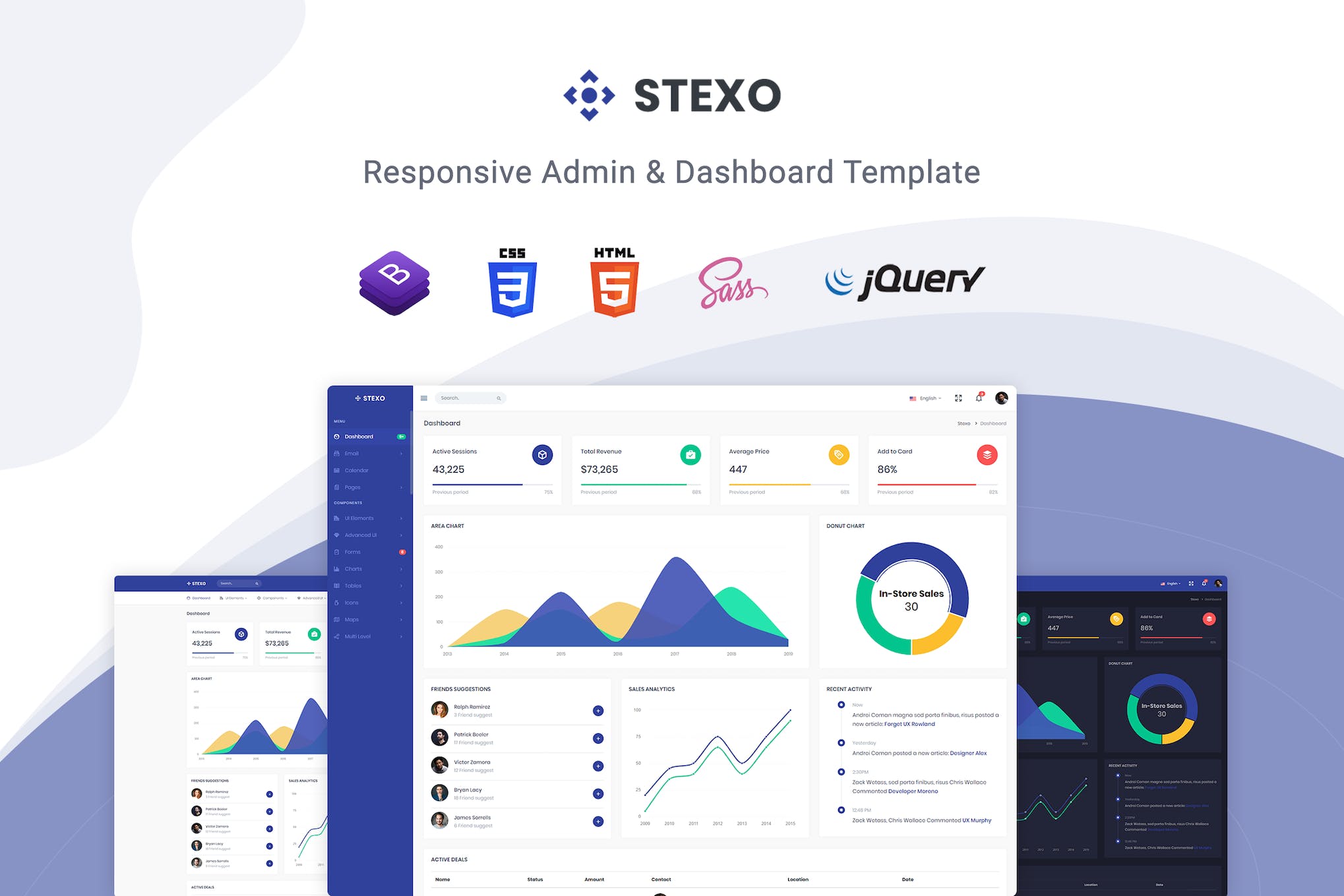 Stexo – Admin & Dashboard Template