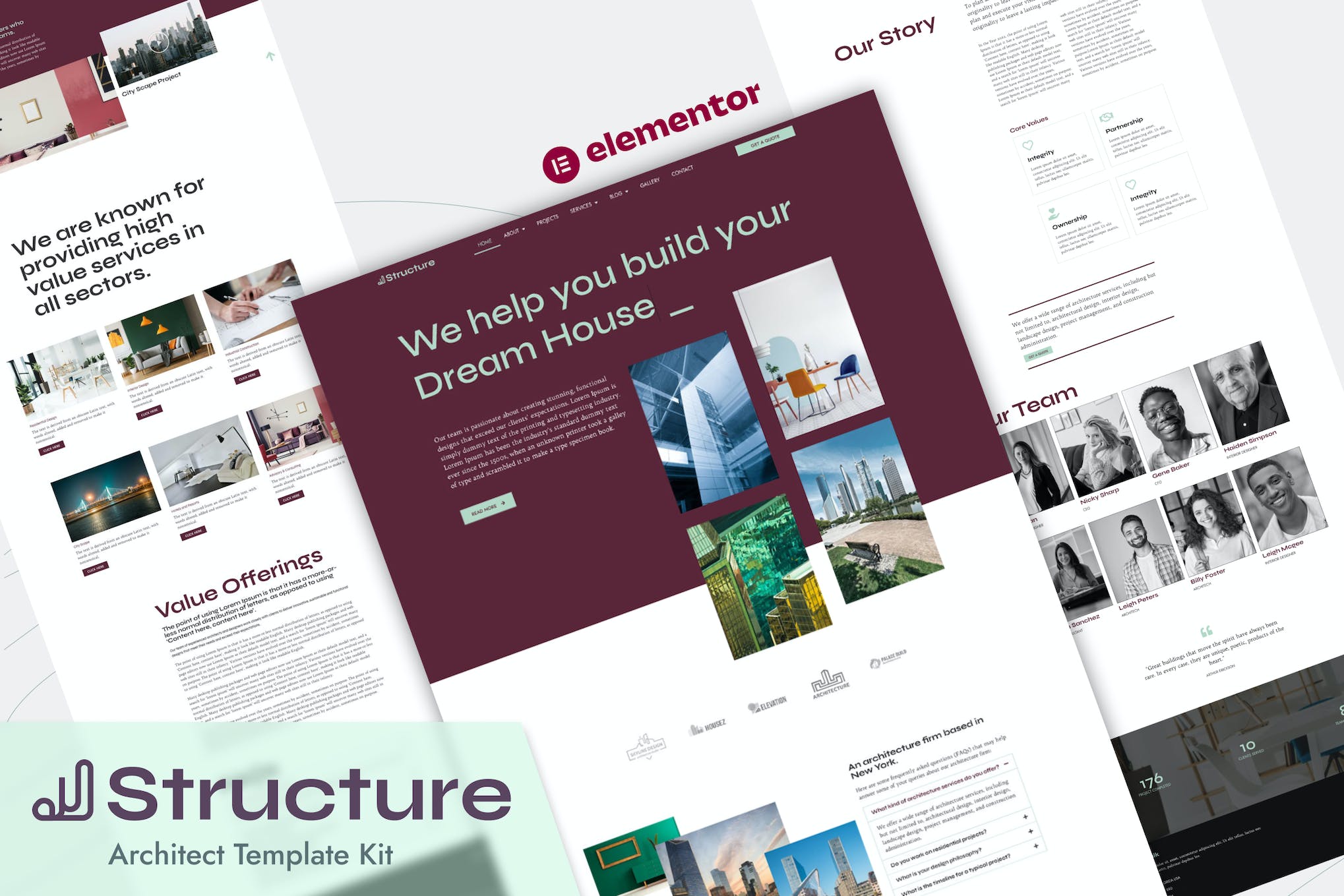 Structure – Architect Elementor Pro Template Kit