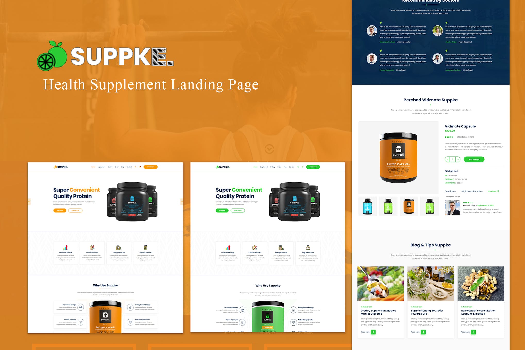 Suppke – Health Supplement Landing Page