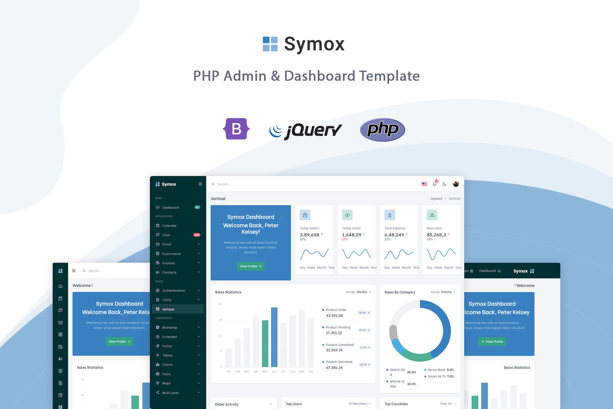 Symox – PHP Admin & Dashboard Template