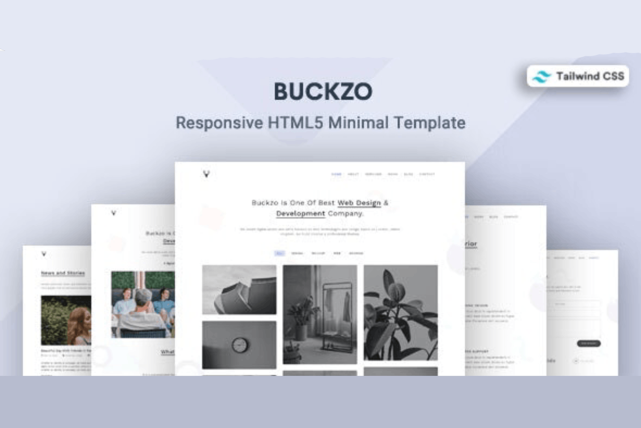 Tailwind CSS 3  Minimal Template – Buckzo