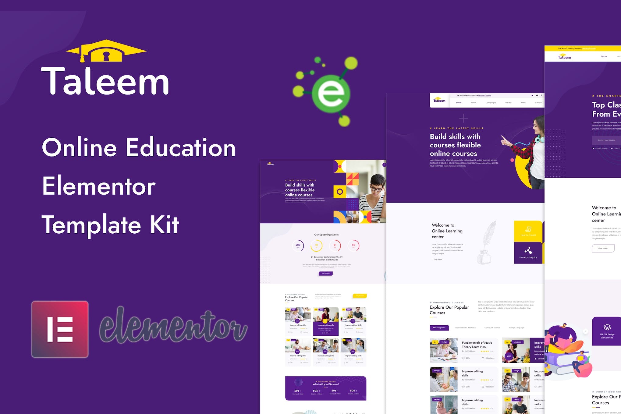 Taleem – Online Education Elementor Template Kit