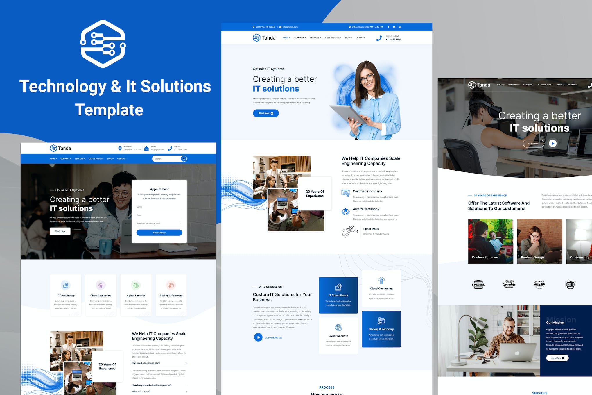 Tanda – Technology & IT Solutions Template