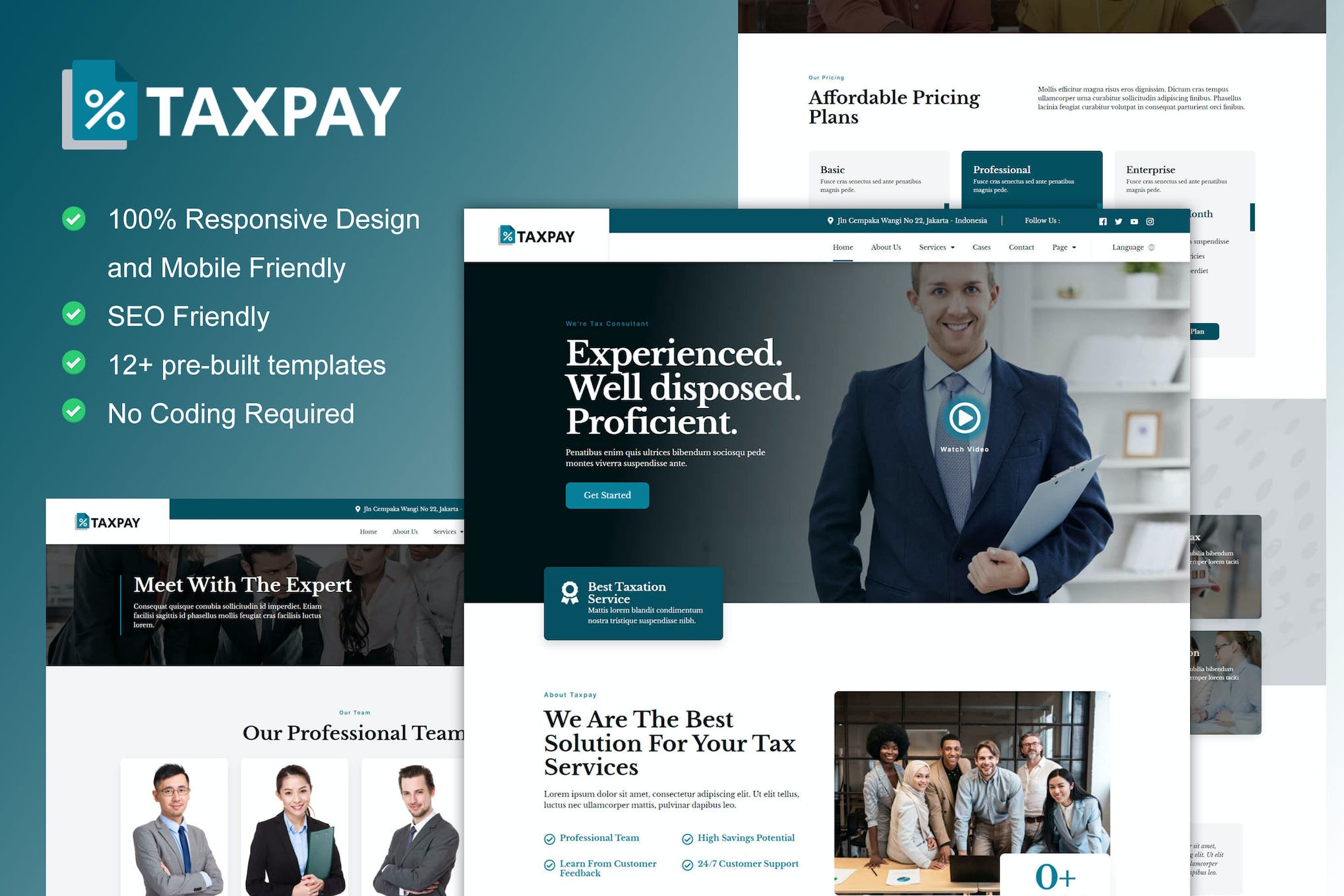 TaxPay –  Advisor & Financial Consulting Elementor Template Kit