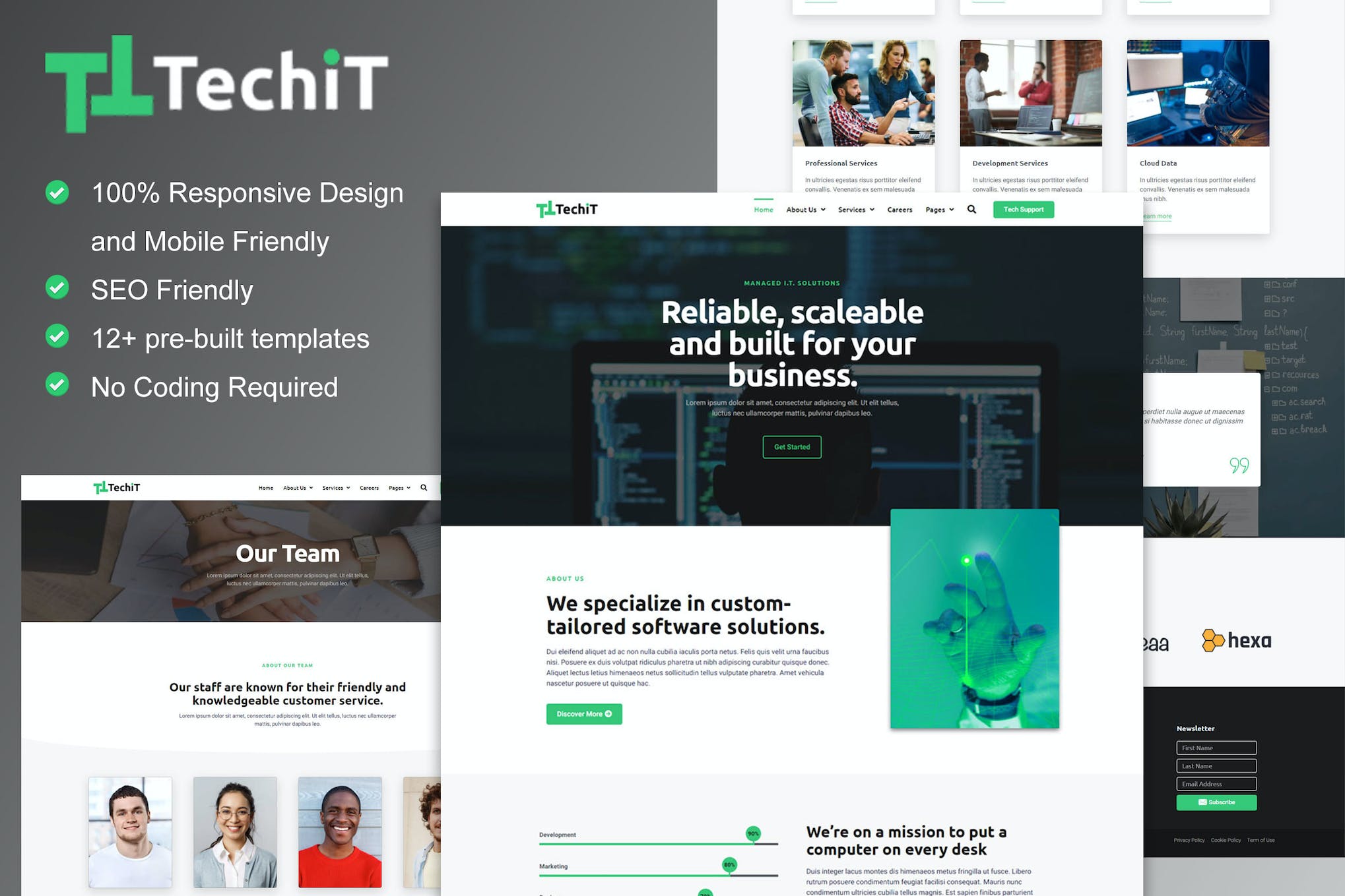 TechIT – Tech Company Elementor Template Kit