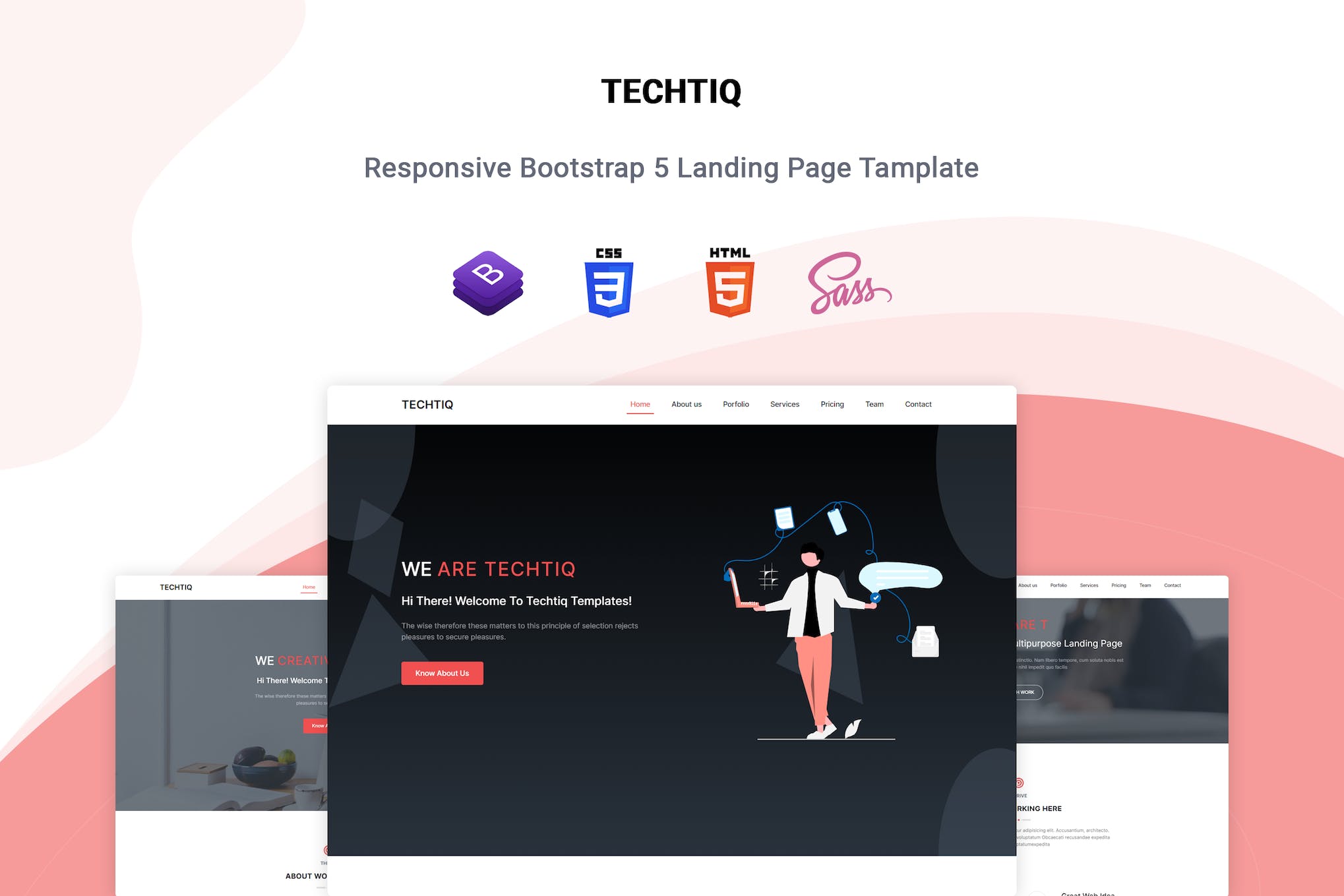 Techtiq – One Page Multipurpose Template