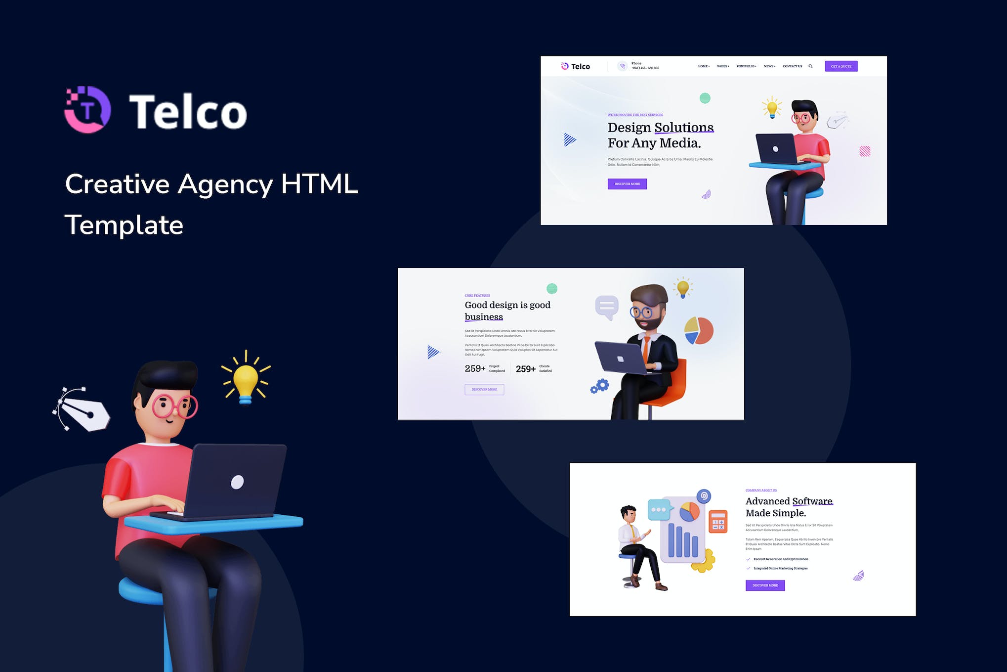 Telco – Creative Agency HTML Template