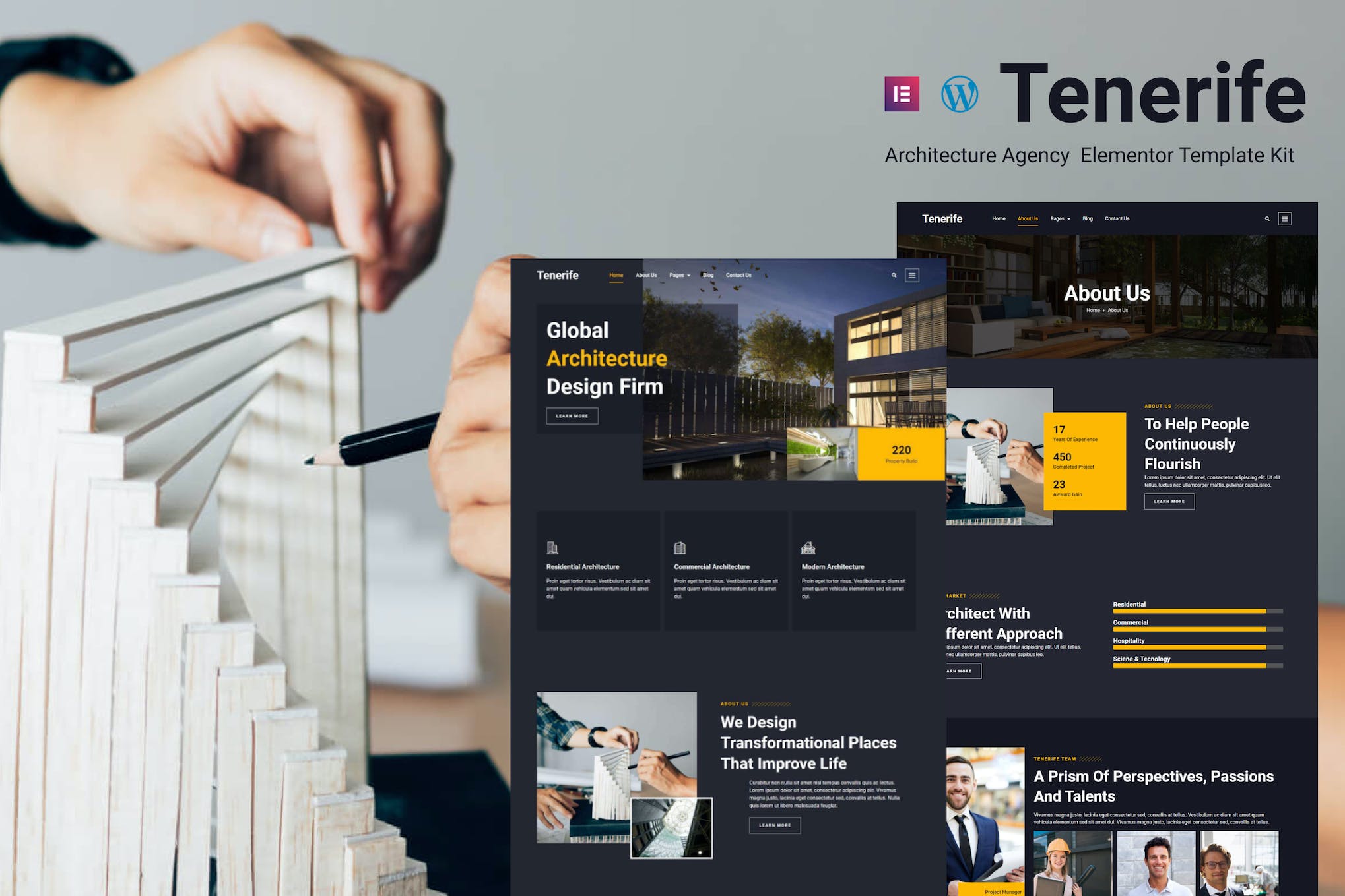 Tenerife – Architecture Agency Elementor Template Kit