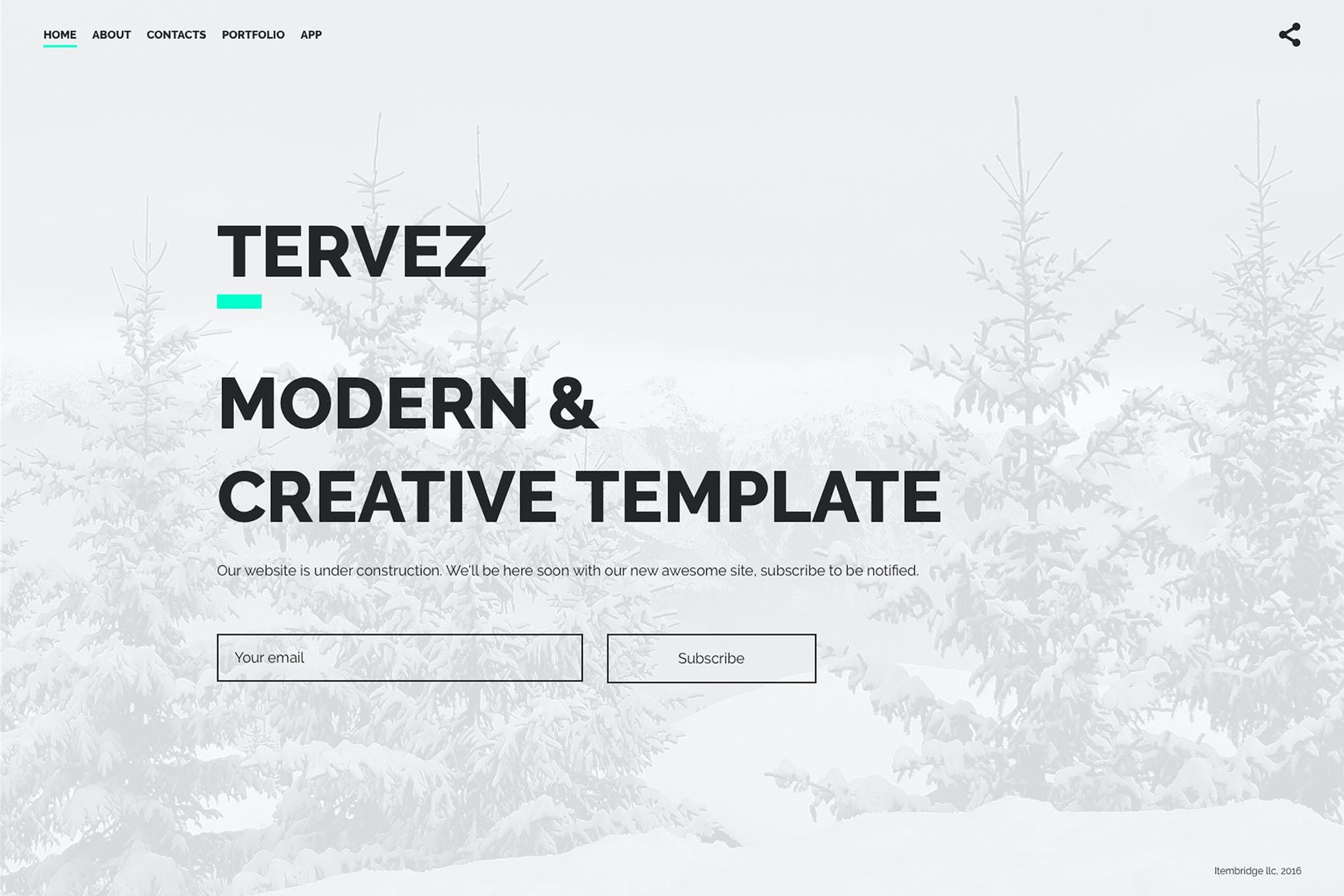 Tervez – Coming Soon & Maintenance Mode Template