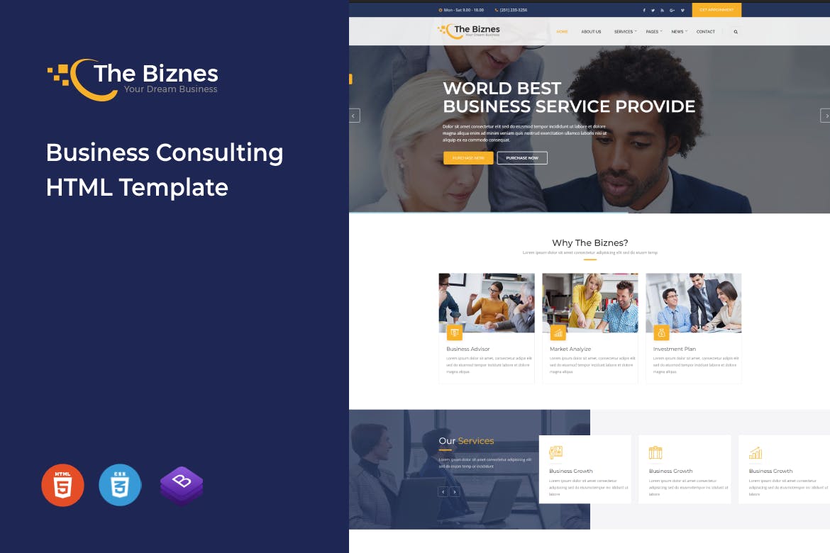 The Business – Business Consulting HTML Template