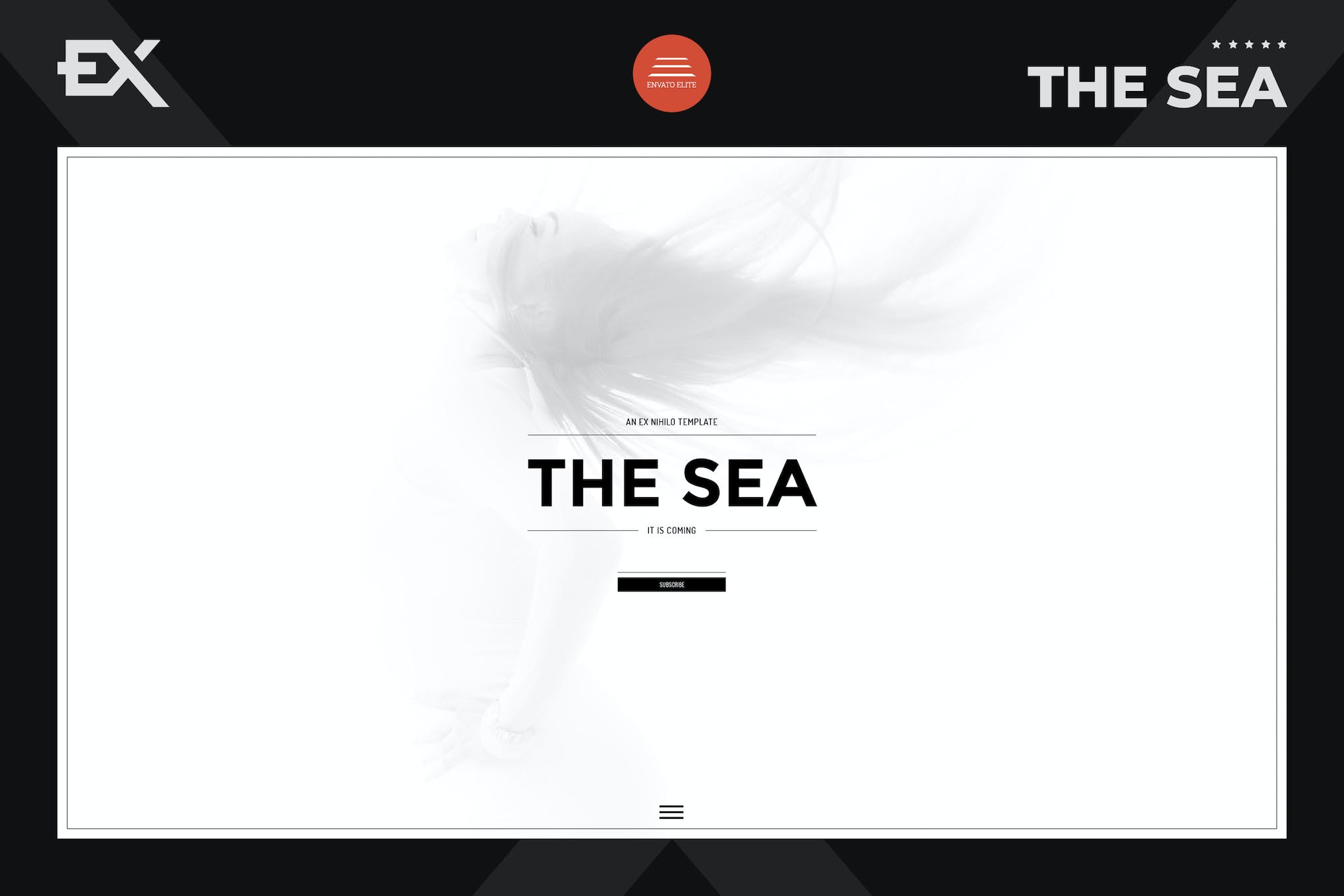 The Sea – Responsive Coming Soon Page