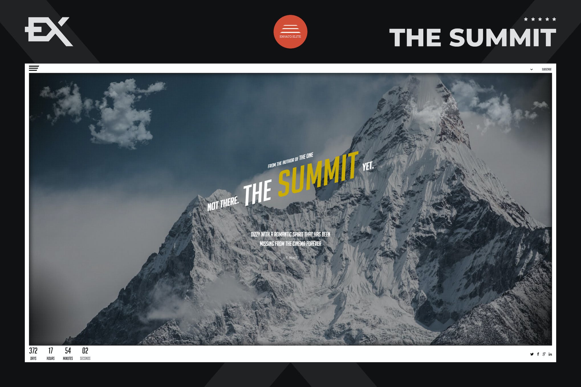 The Summit – Responsive Coming Soon Page