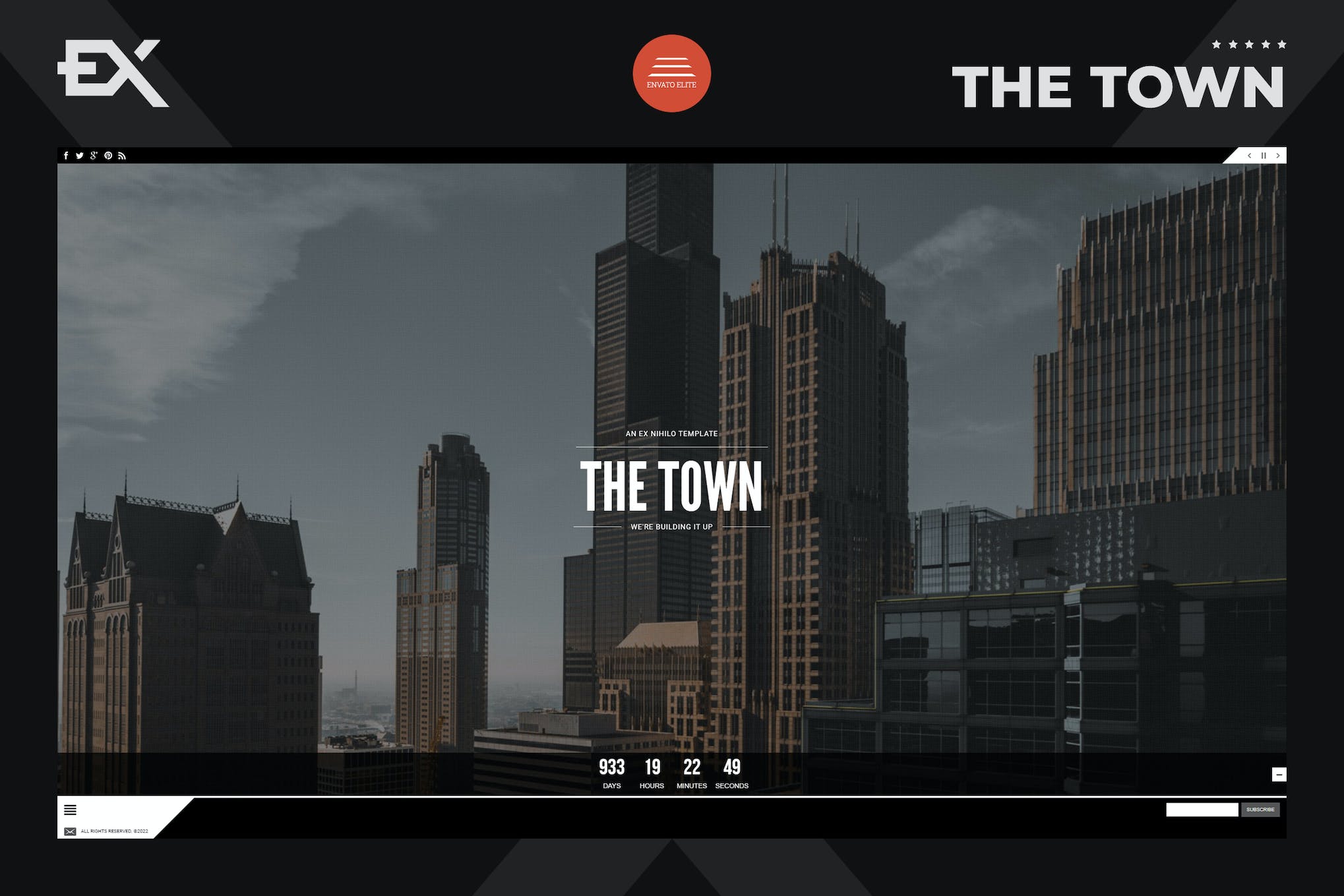 The Town – Responsive Coming Soon Page