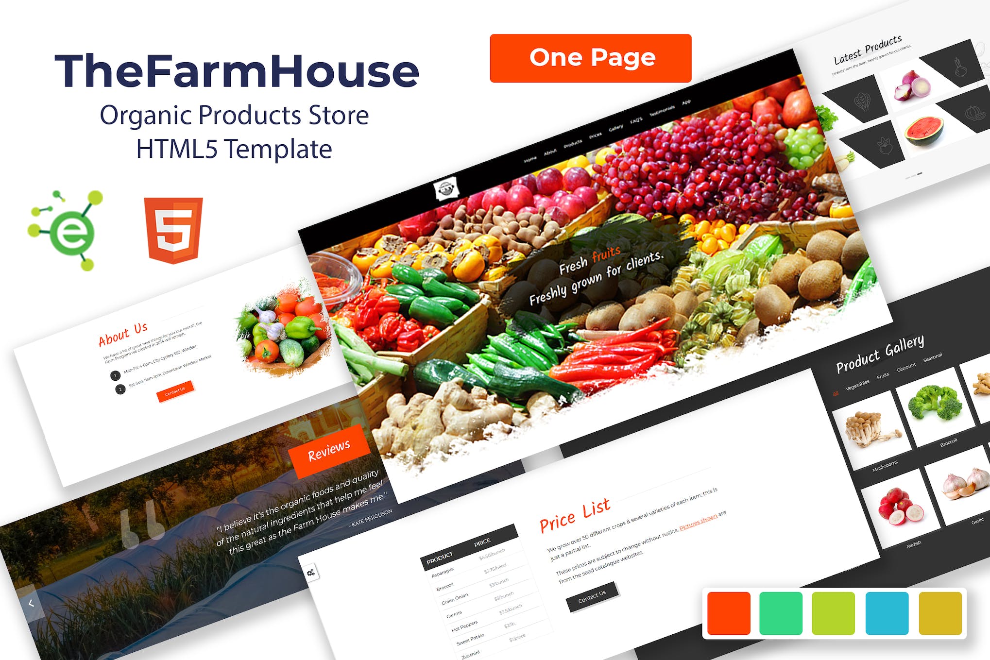 TheFarmHouse – Organic Products HTML5 Template