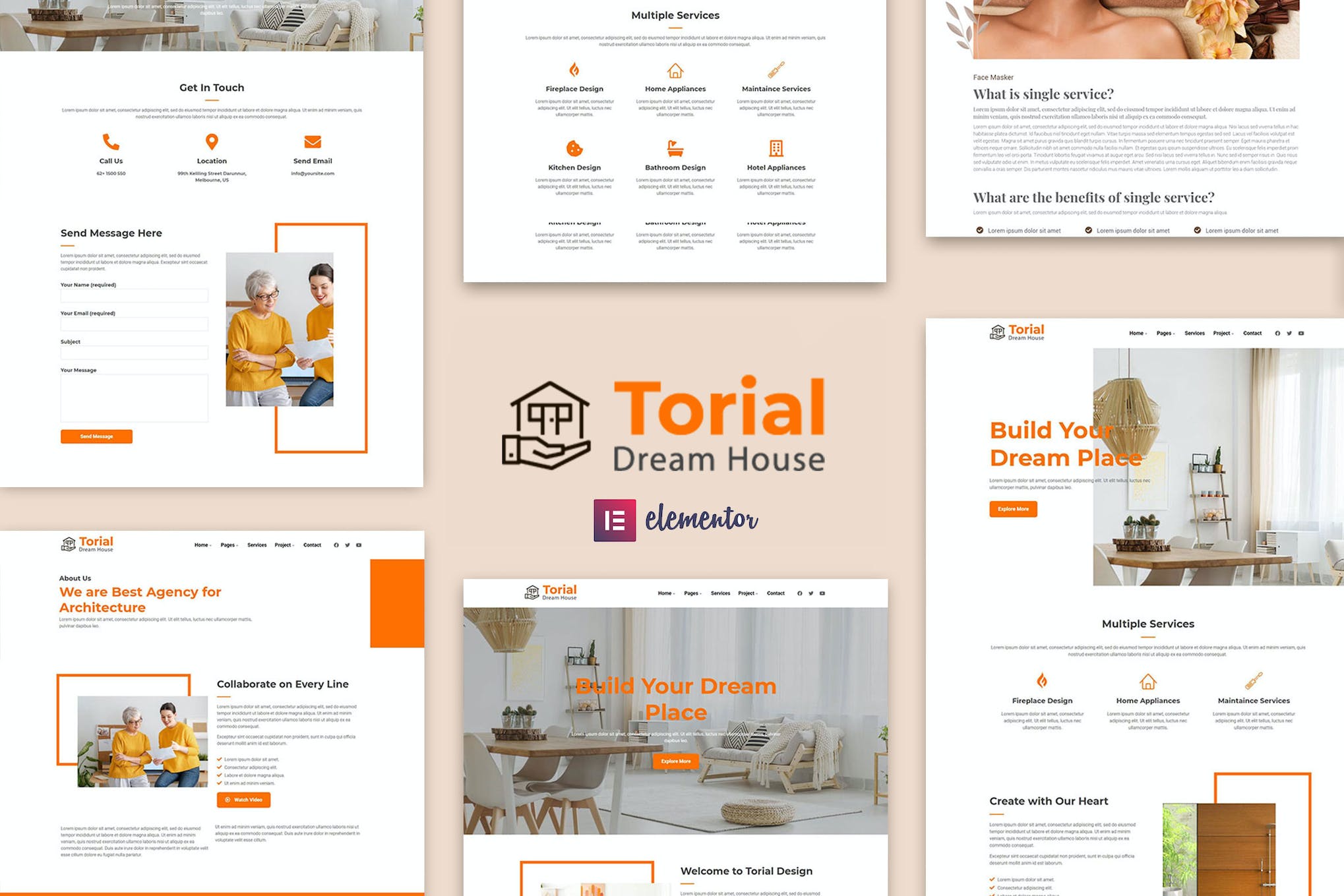 Torial – Interior Design Elementor Template Kit