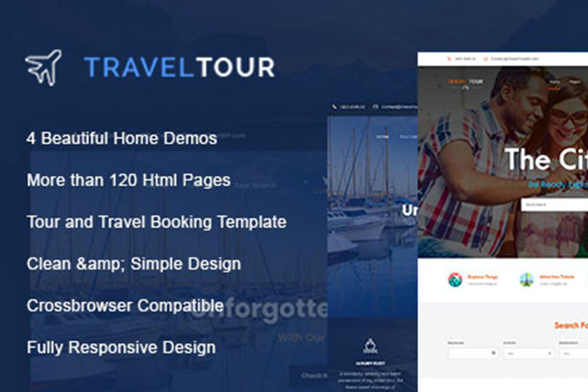 Travel Tour – Travel, Tour HTML Template