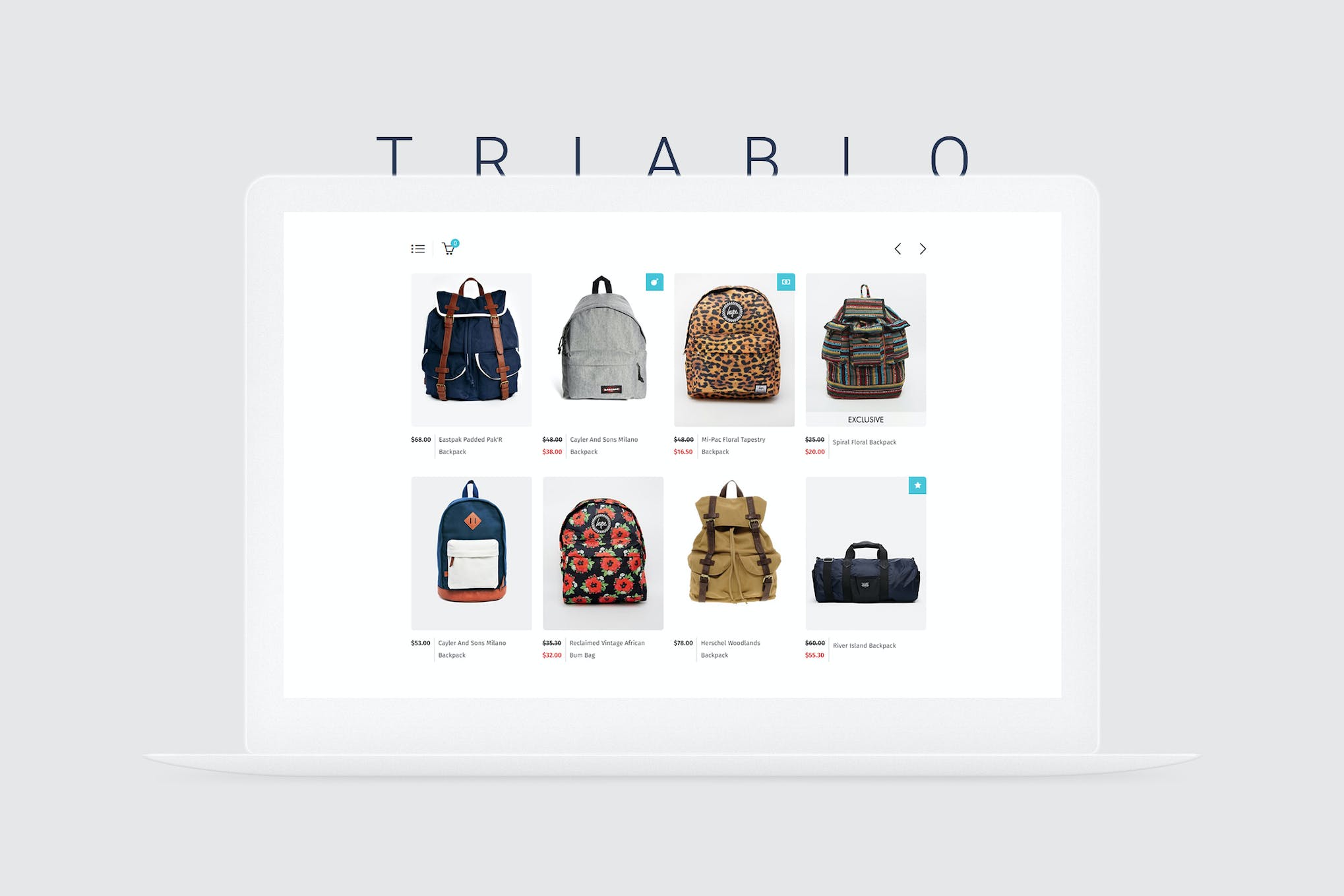 Triablo – eCommerce Landing Page