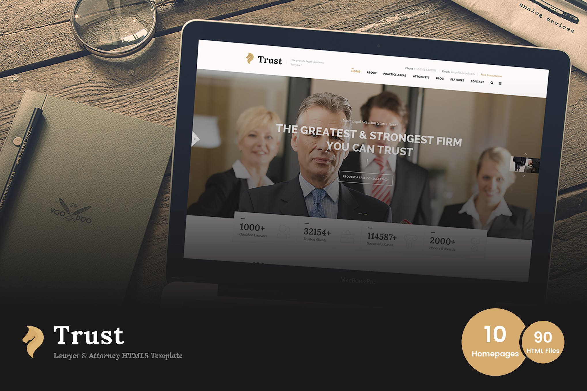 Trust – Lawyer & Attorney Business HTML Template