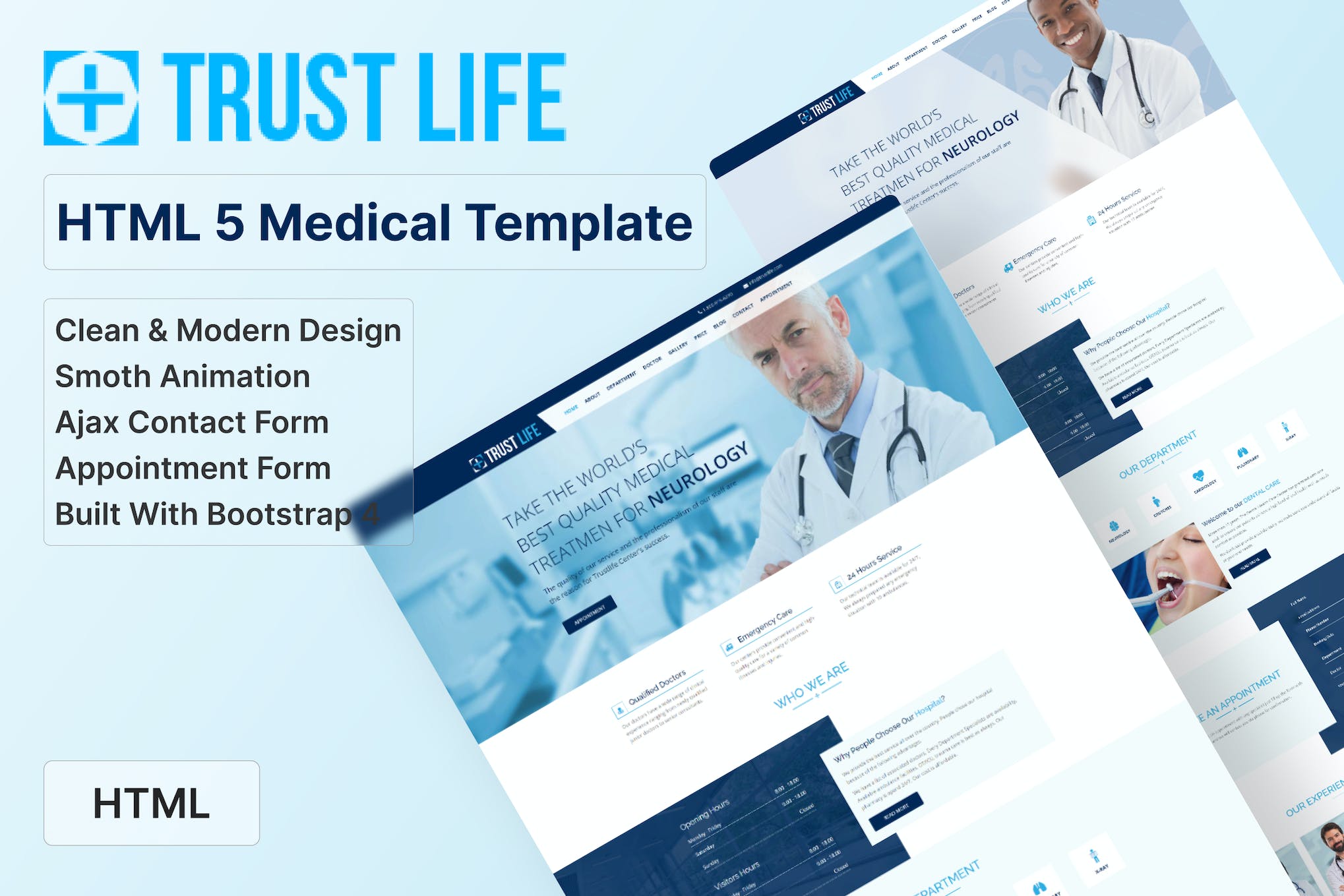 Trustlife – Medical and Health Landing Page