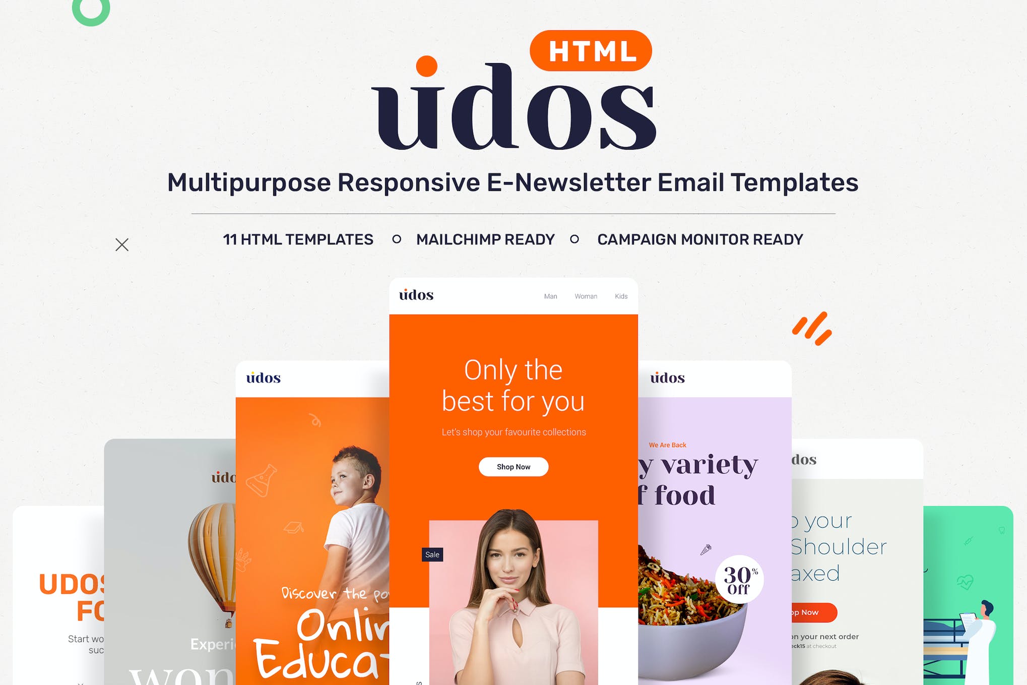 Udos – Multipurpose Responsive E-Newsletter Email