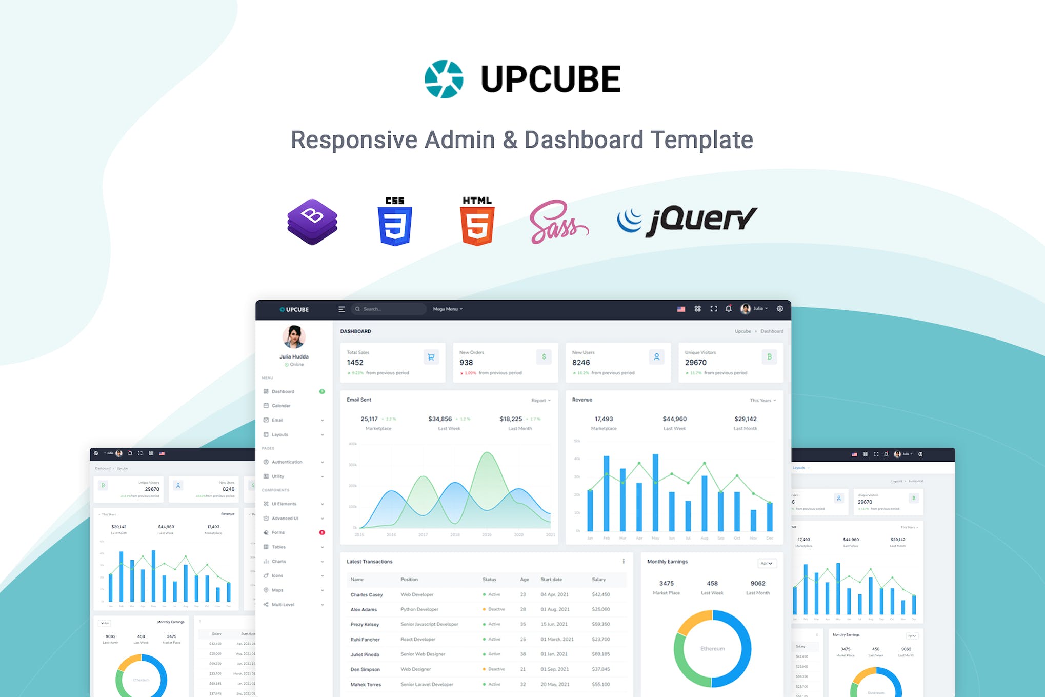 Upcube – Bootstrap Admin & Dashboard Template