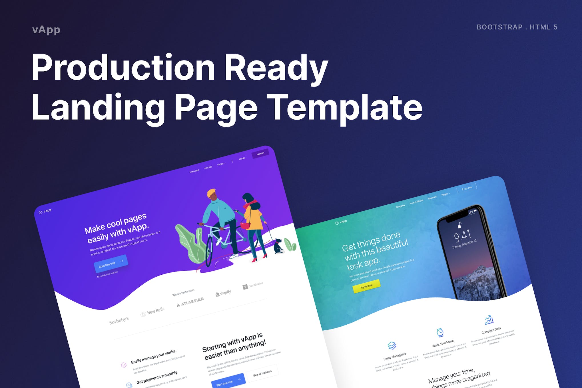 vApp – App Landing Page