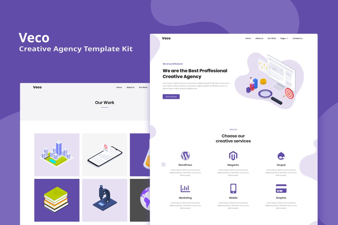 Veco – Creative Agency Elementor Template Kit