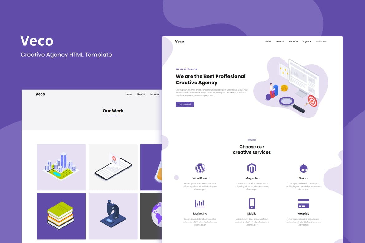 Veco – Creative Agency HTML Template