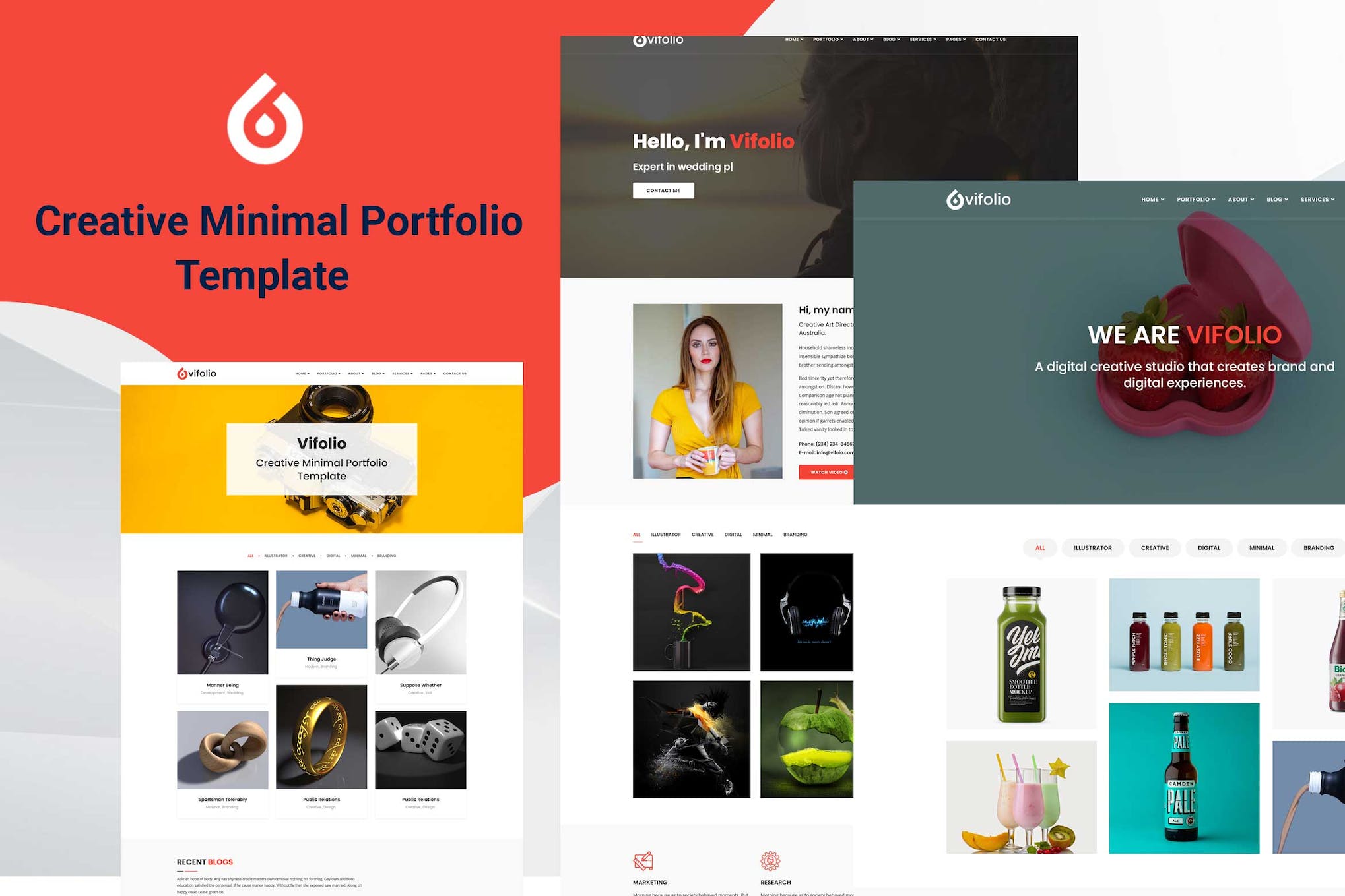 Vifolio – Creative Minimal Portfolio Template