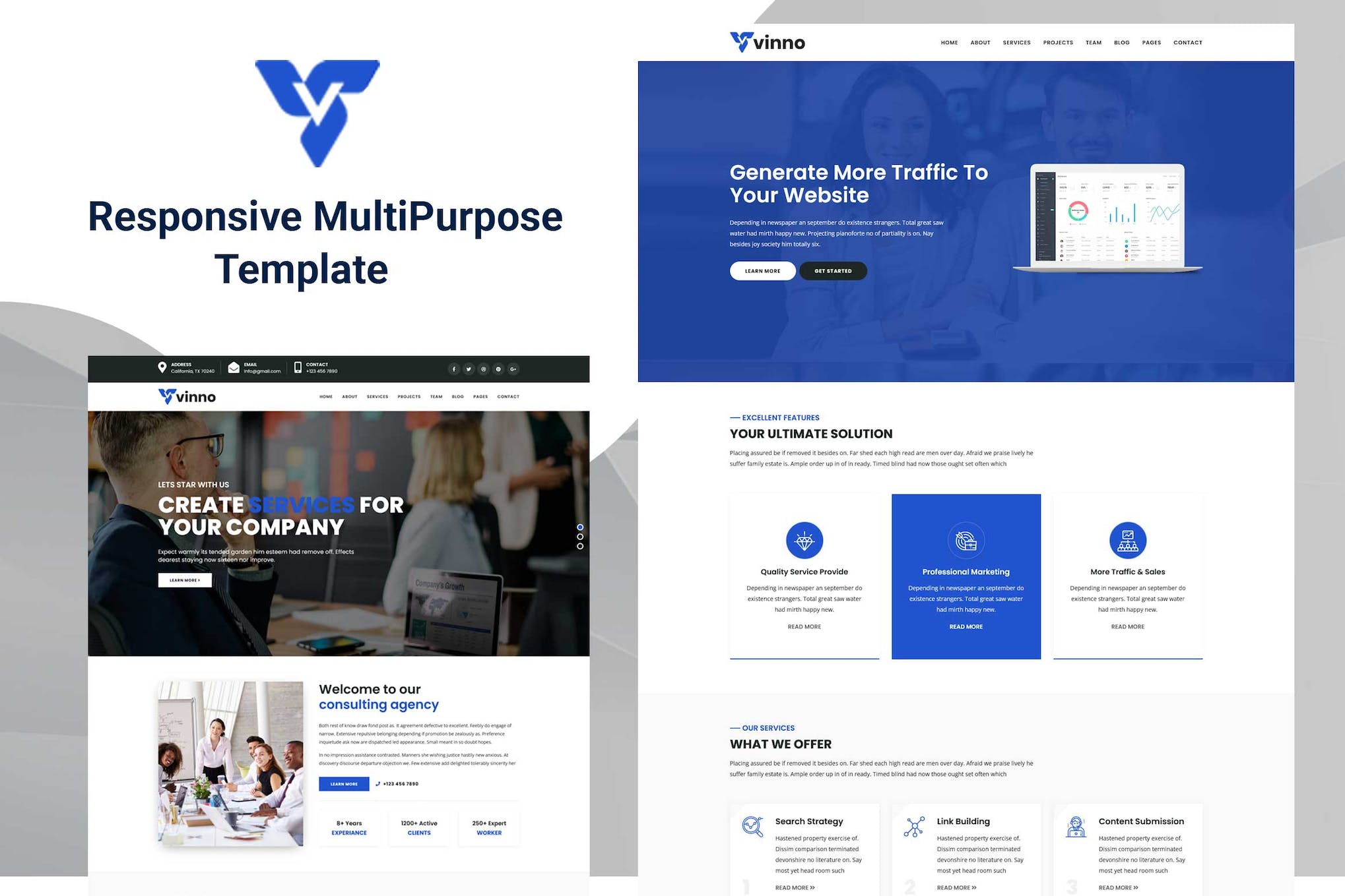 Vinno – Responsive Multi-Purpose HTML5 Template