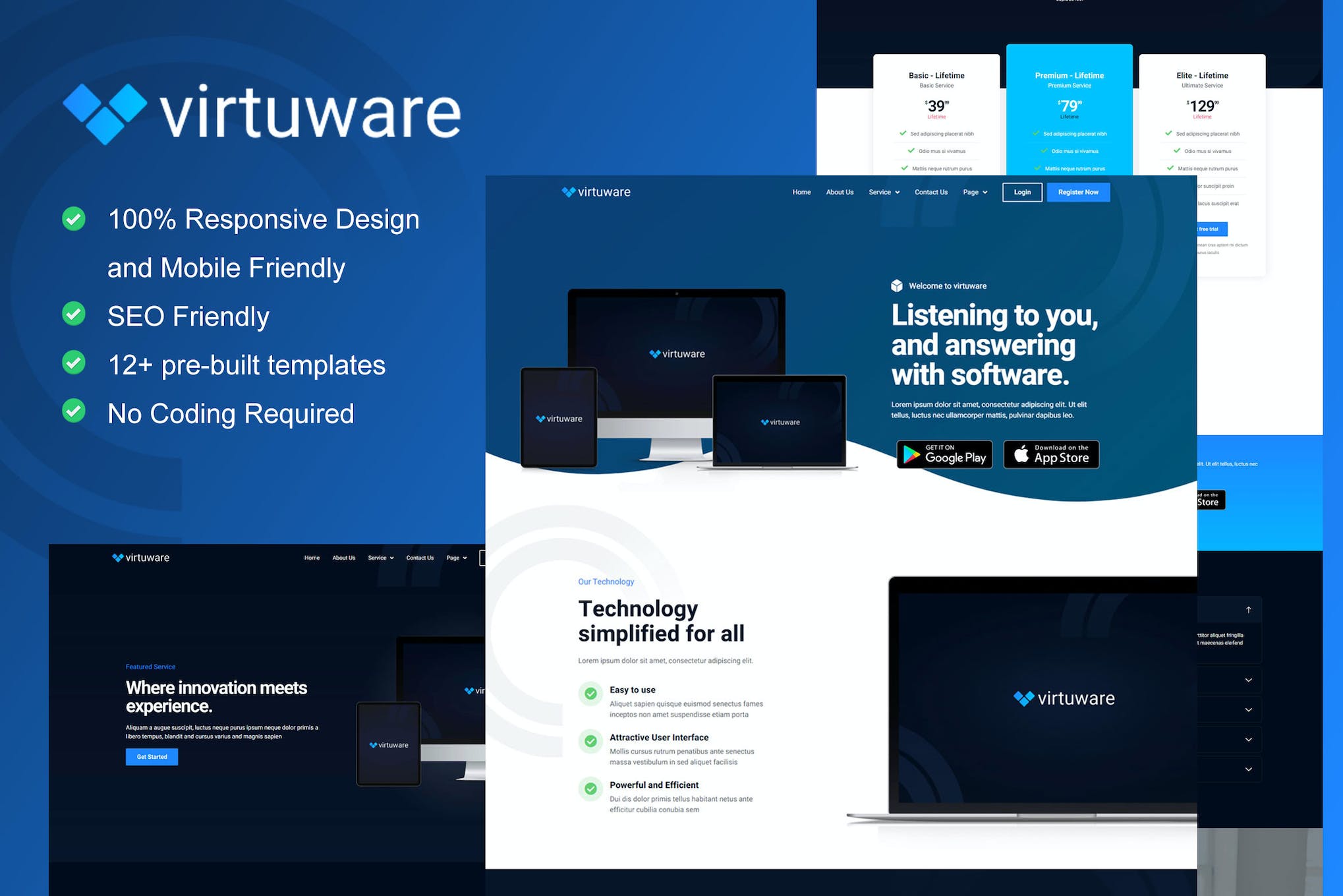 Virtuware – Saas & Digital Company Elementor Kit